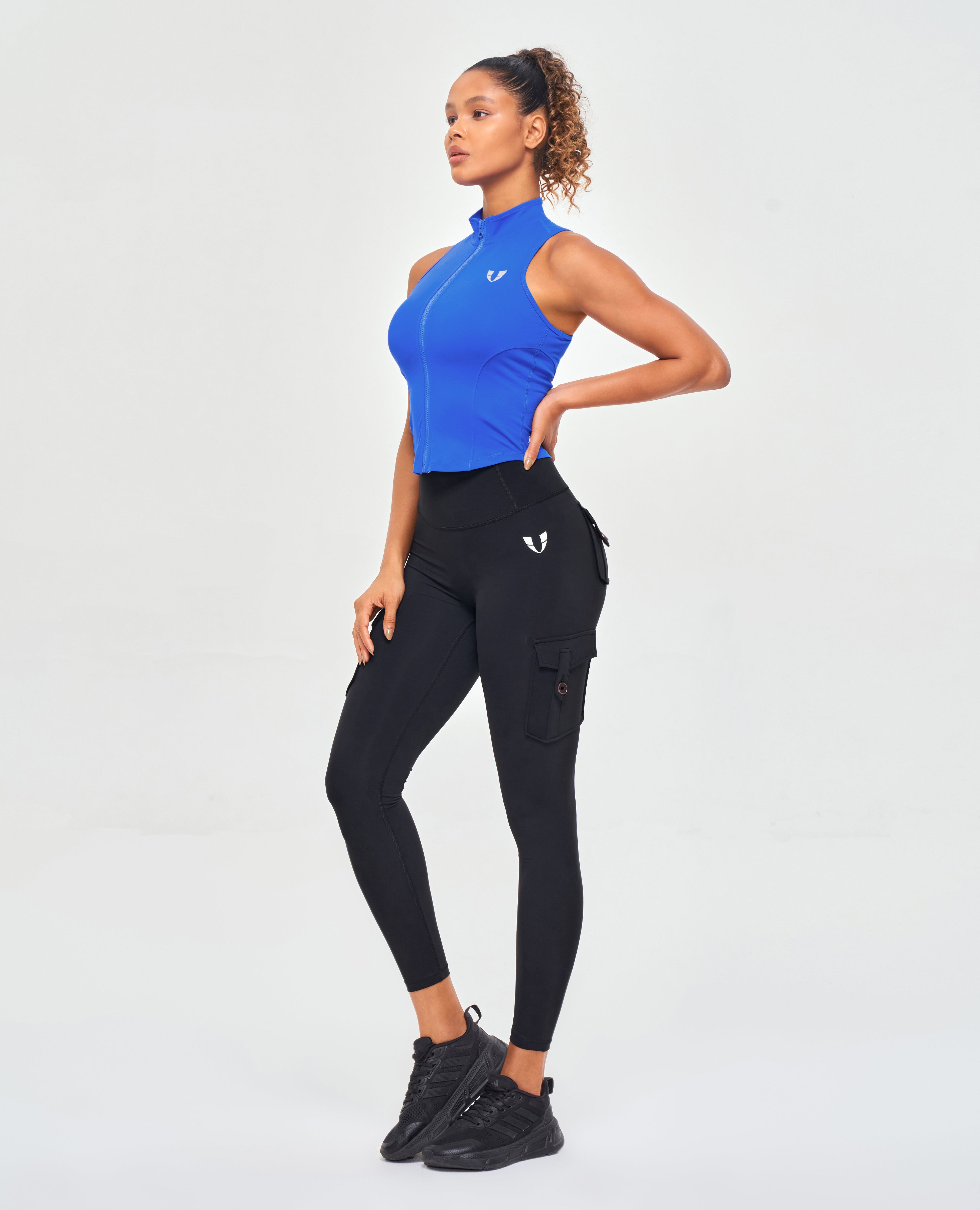 FIRM ABS ZIP TANK TOP - Blue - view 7
