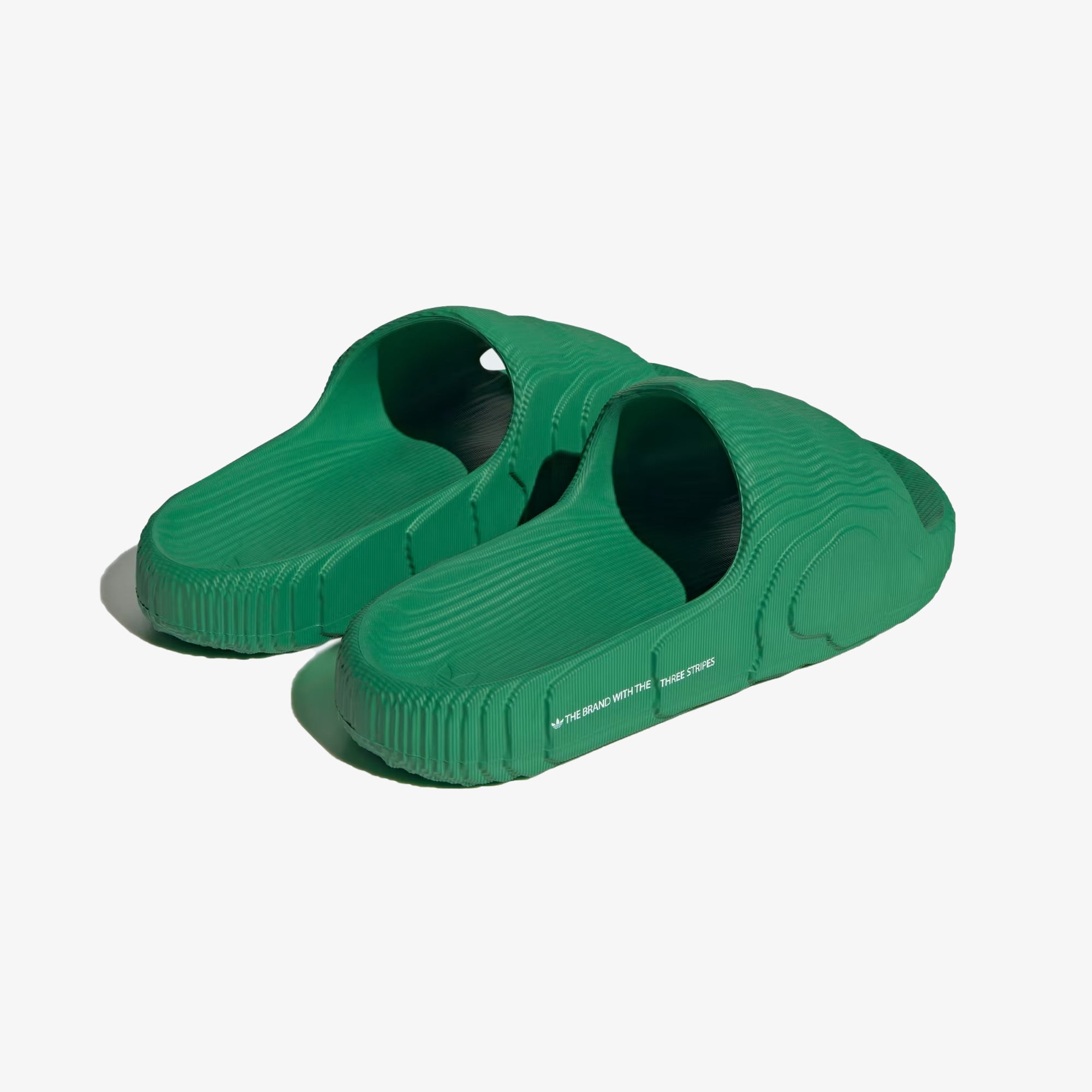 Adidas Originals | ADILETTE 22 SLIDES { GREEN / CLOUD WHITE / GREEN - view 2