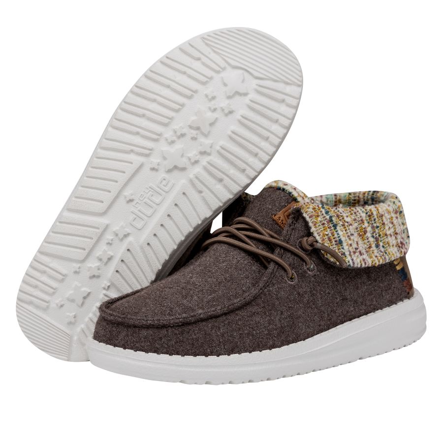 HEYDUDE shoes Wendy Fold Youth Baja Boot - Brown - view 3