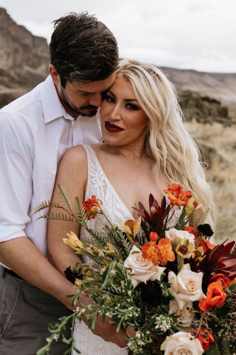 fiftyflowers.com Fall Desert Elopement Styled Shoot - view 3