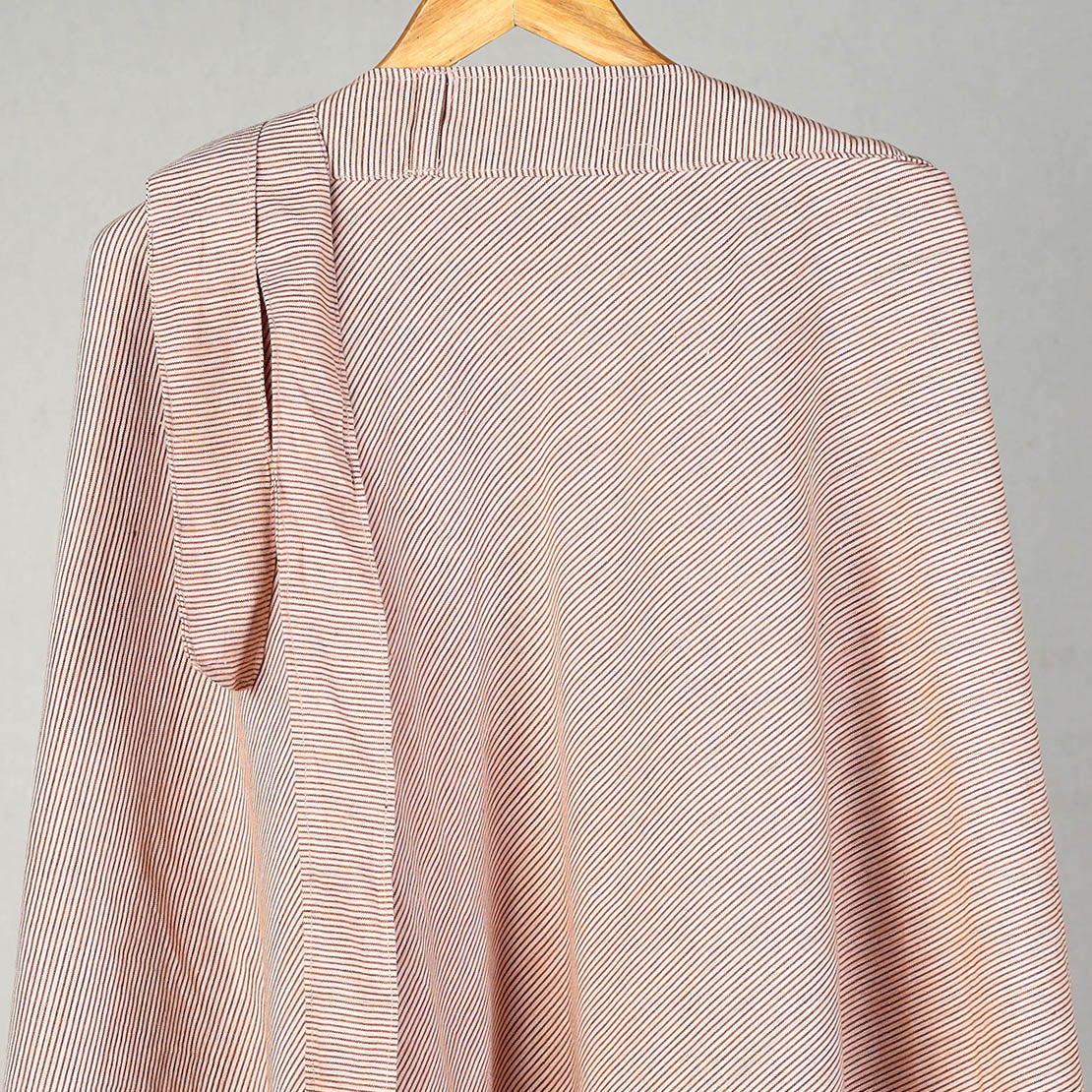 NOORI BAZAR Brown - Jhiri Handloom Cotton Wrap Around Plain Skirt 06 - view 2