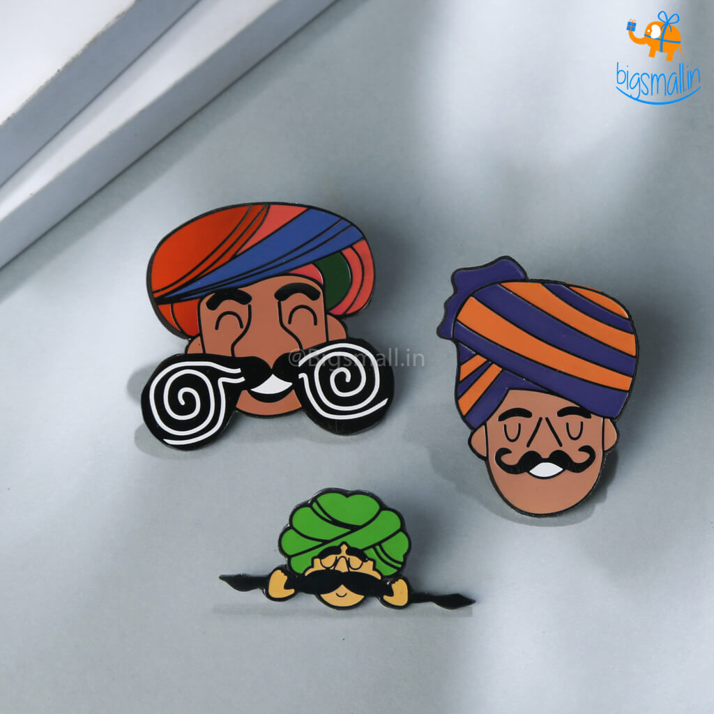Bigsmall_piu Mooch Lapel Pin - Set Of 3 - view 6