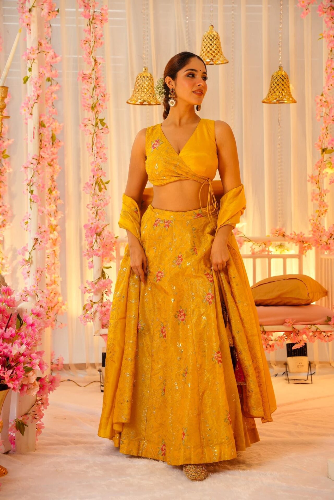 Idaho-o Golden dawn elegance lehenga set – Women's
