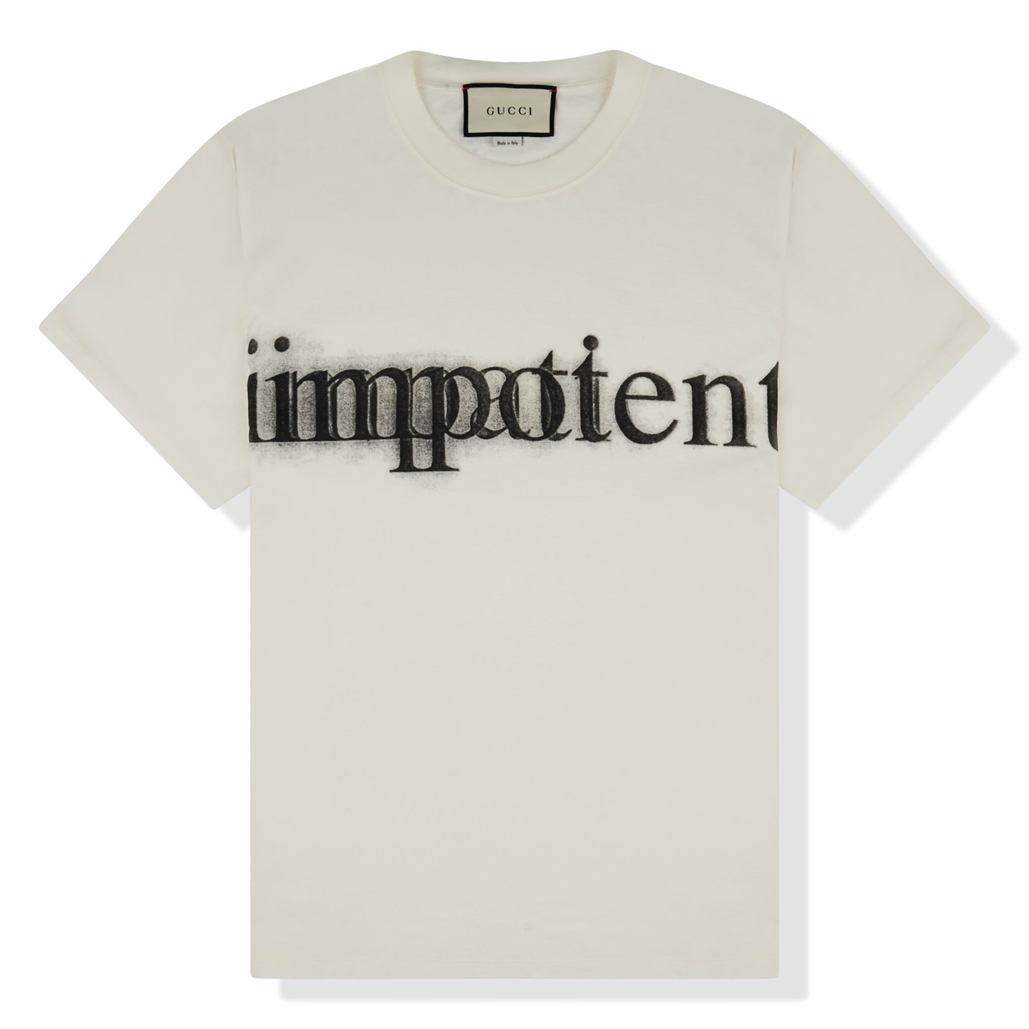 Gucci Impotent Impatient Cream T Shirt – Beige