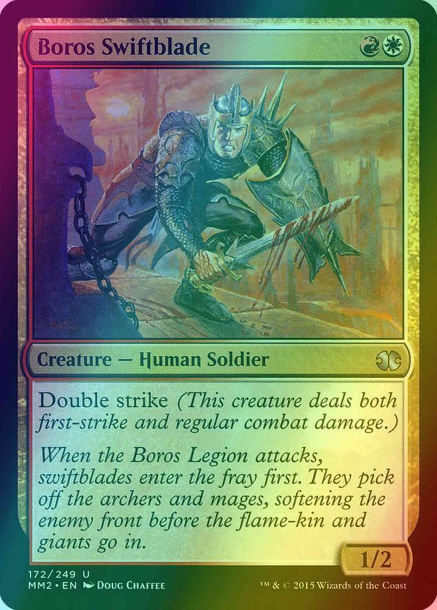 Boros swiftblade 172 – Magic Boros Swiftblade [172] [Modern Masters 2015] [Foil]