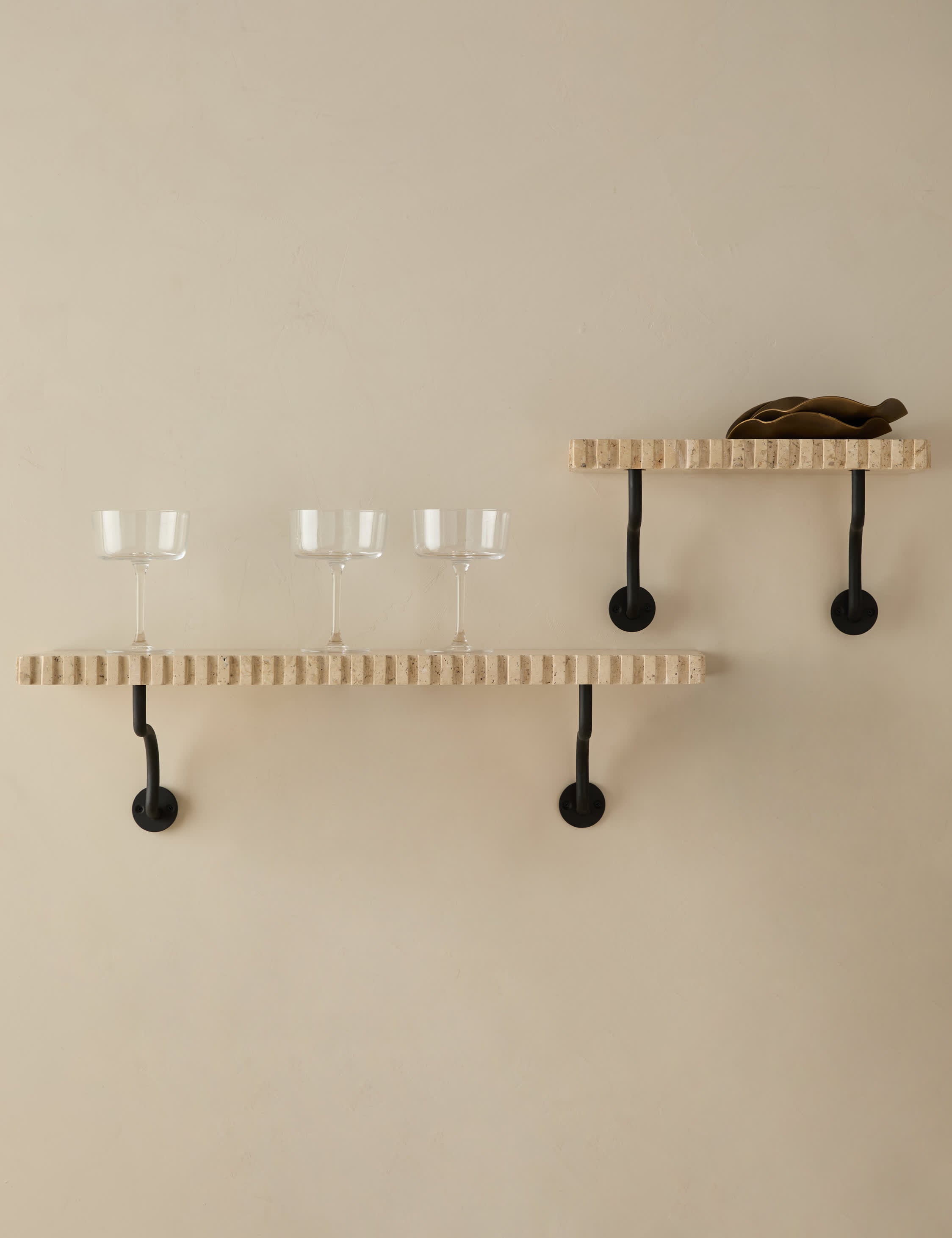 Lulu and Georgia Euston Shelf – Travertine