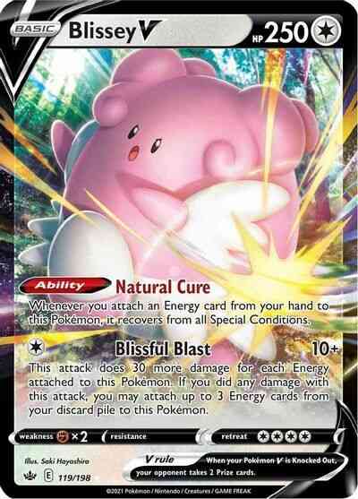 Pokémon Blissey V - 119/198 - Rare Holo V [swsh6-119] [Ultra]