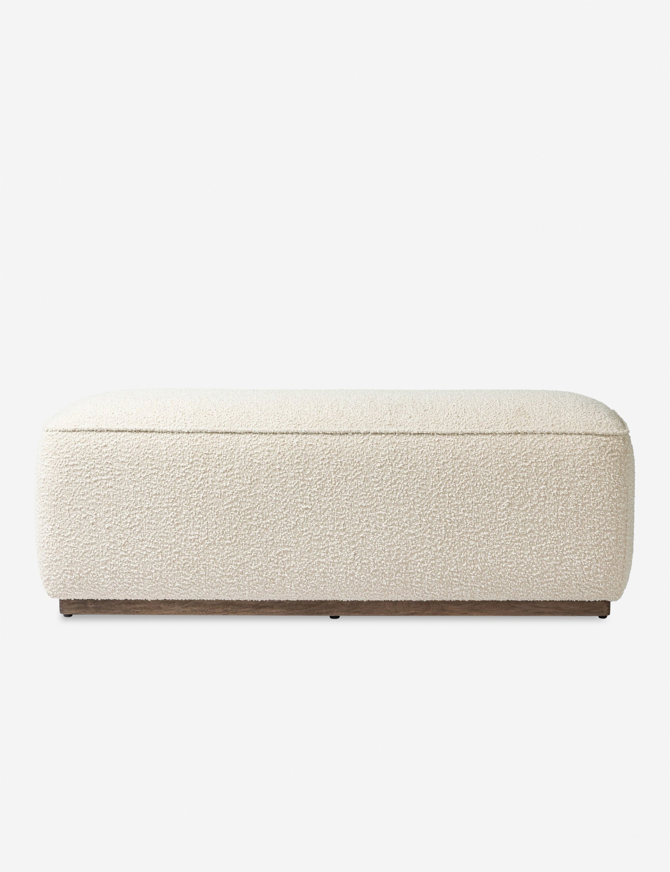 Lulu and Georgia Aldora Bench – Natural Boucle