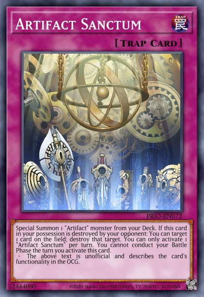 Yu-Gi-Oh! Artifact Sanctum - PRIO-EN072 - Ultra Rare - 1st Edition