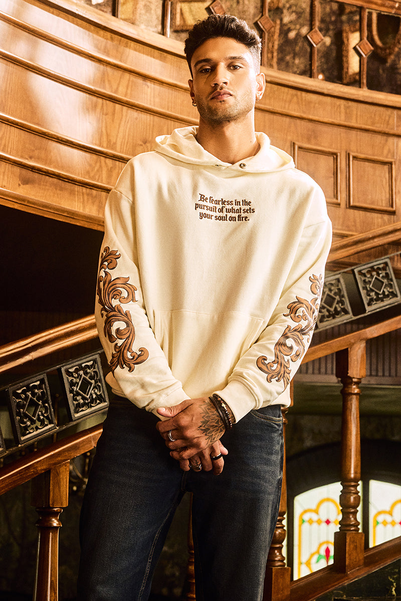 SNITCH Legends Soul On Fire Embroidered Hoodie