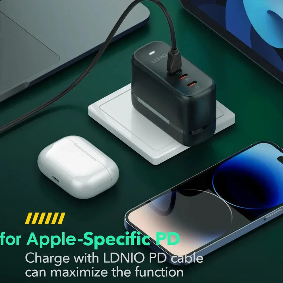 Peeperly Turbo Flow 65W 3-Port USB-C Power Adapter - view 5