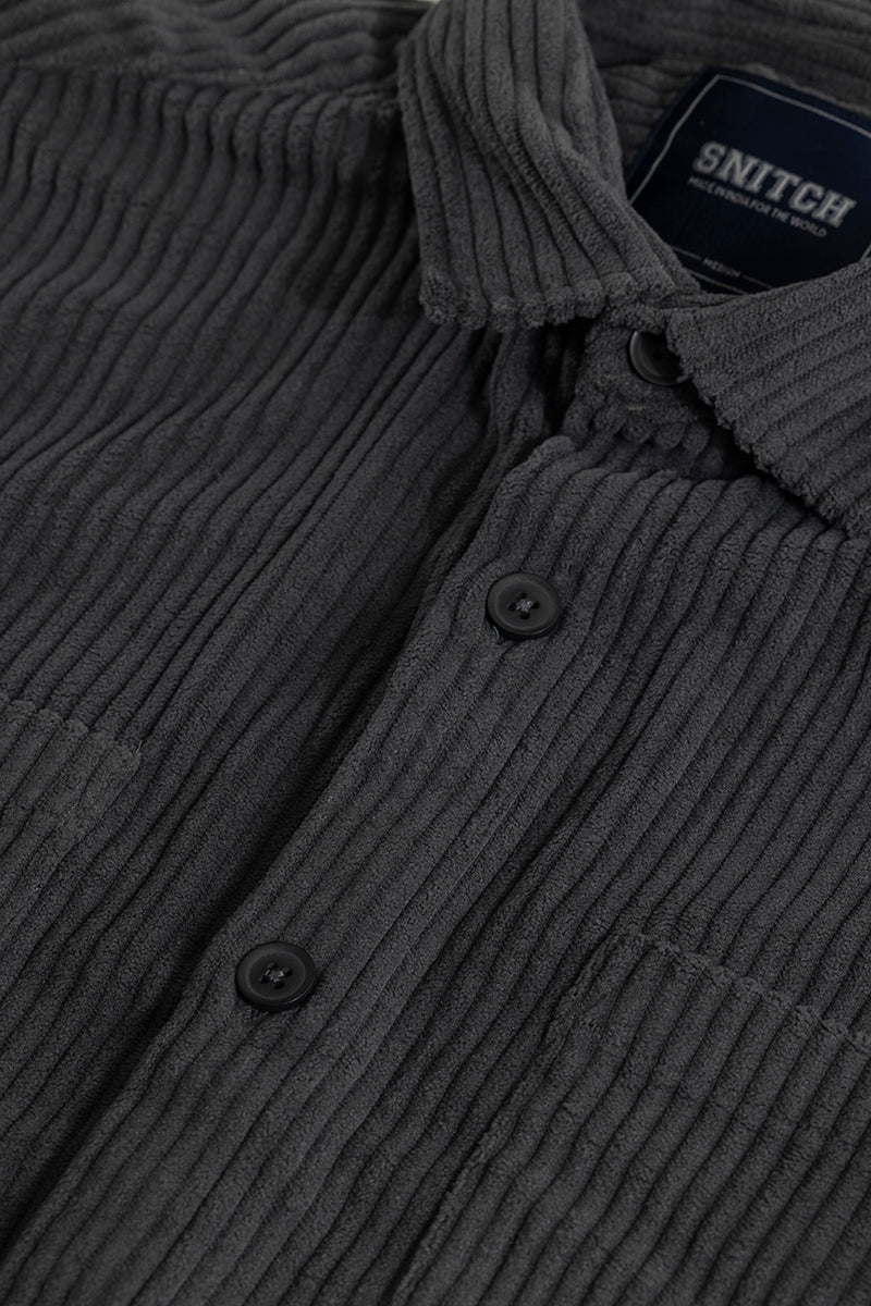 SNITCH Cozy Cord Elephant Grey Shirt - view 2