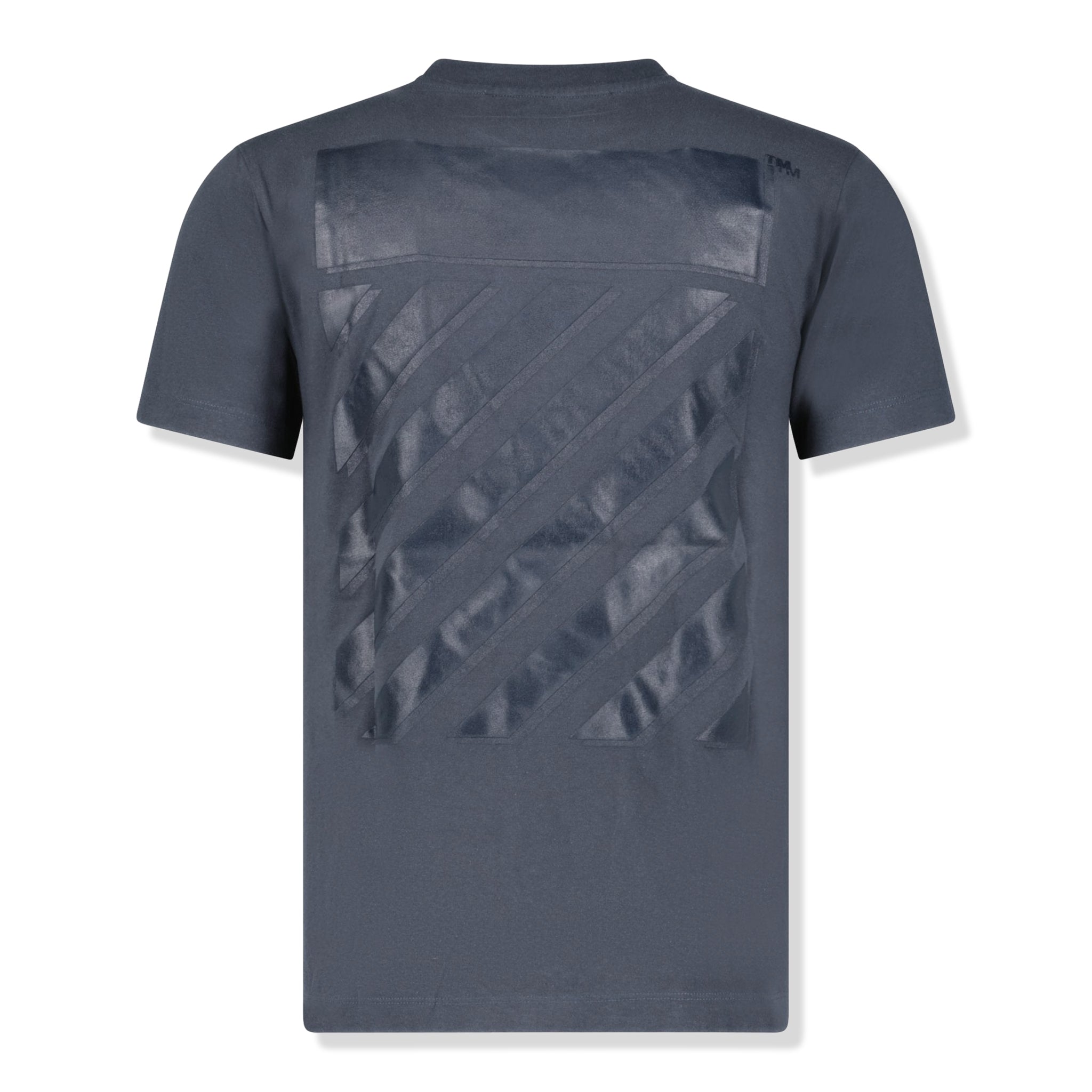 Off-White Diagonal Stripes T Shirt Dark Grey - view 5