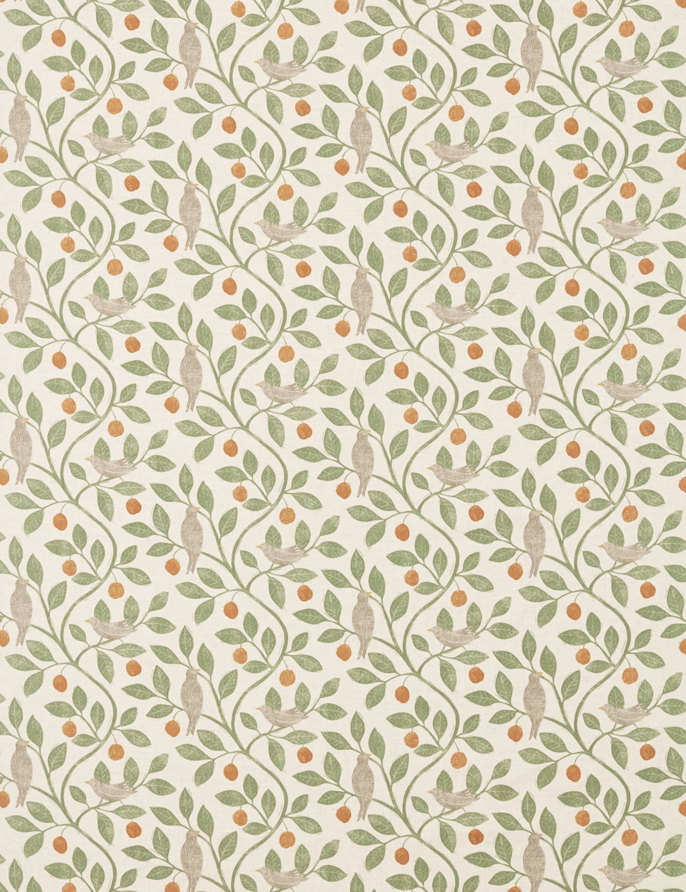 Lulu and Georgia Damson Tree Cotton Fabric by Sanderson