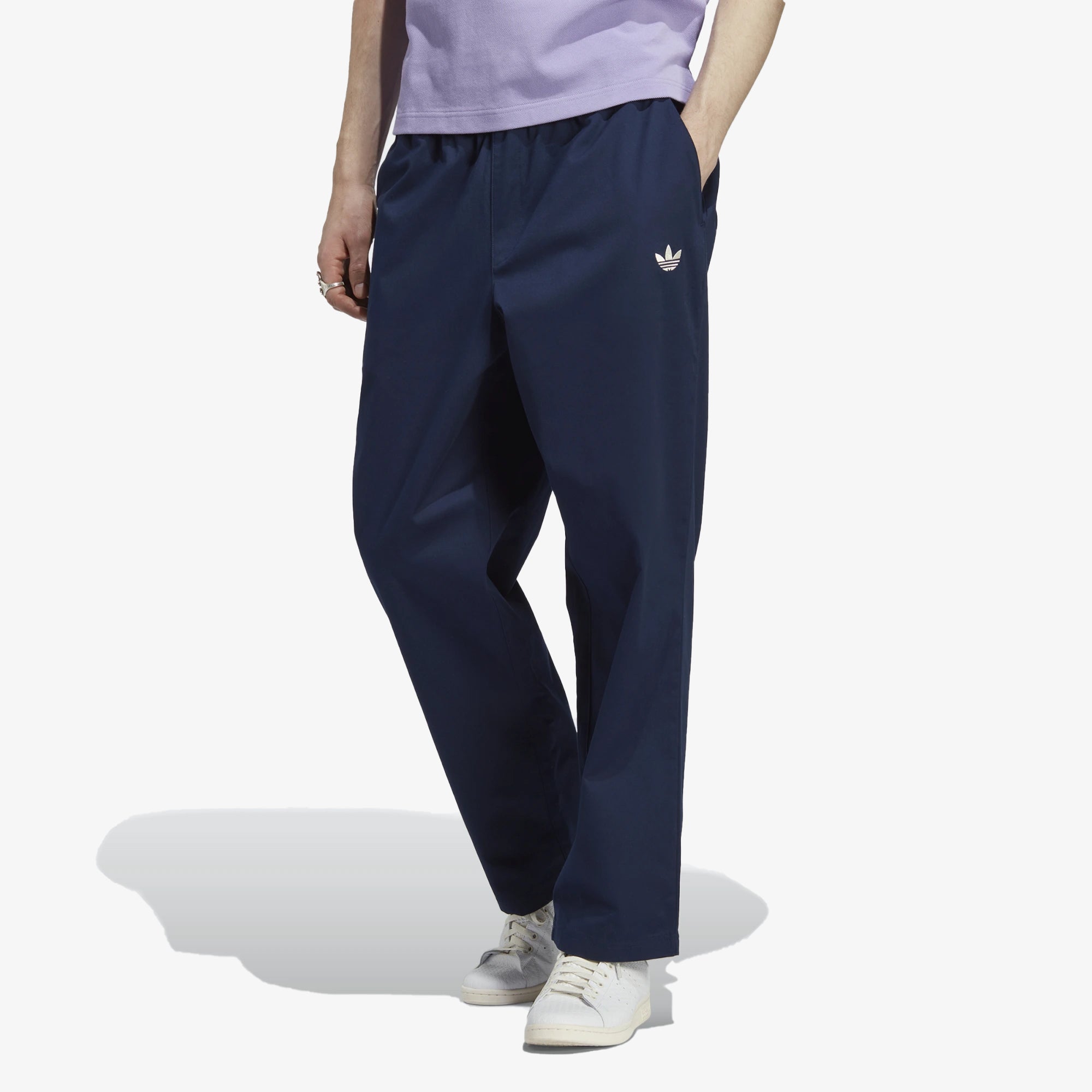 Adidas Originals | BLOKEPOP LOOSE CHINO PANTS { NIGHT INDIGO - view 4