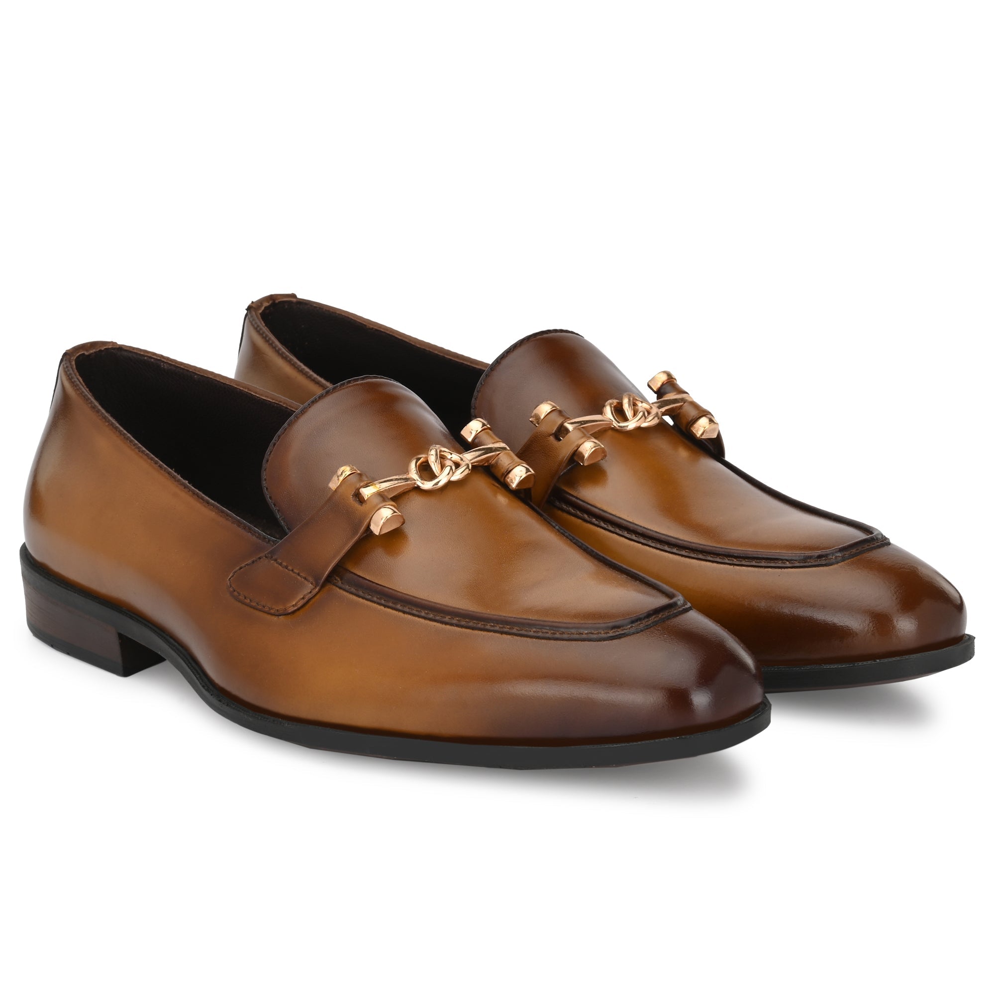 egoss-shoes Buckled Formal Loafers For Men by Egoss