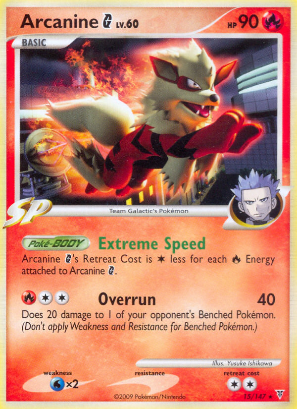 Rare pl3-15 holo – Pokémon Arcanine G - Cosmos Holo - 15/147 - Rare [pl3-15] [Holo] - Arcanine G - Cosmos Holo - 15/147 - Rare