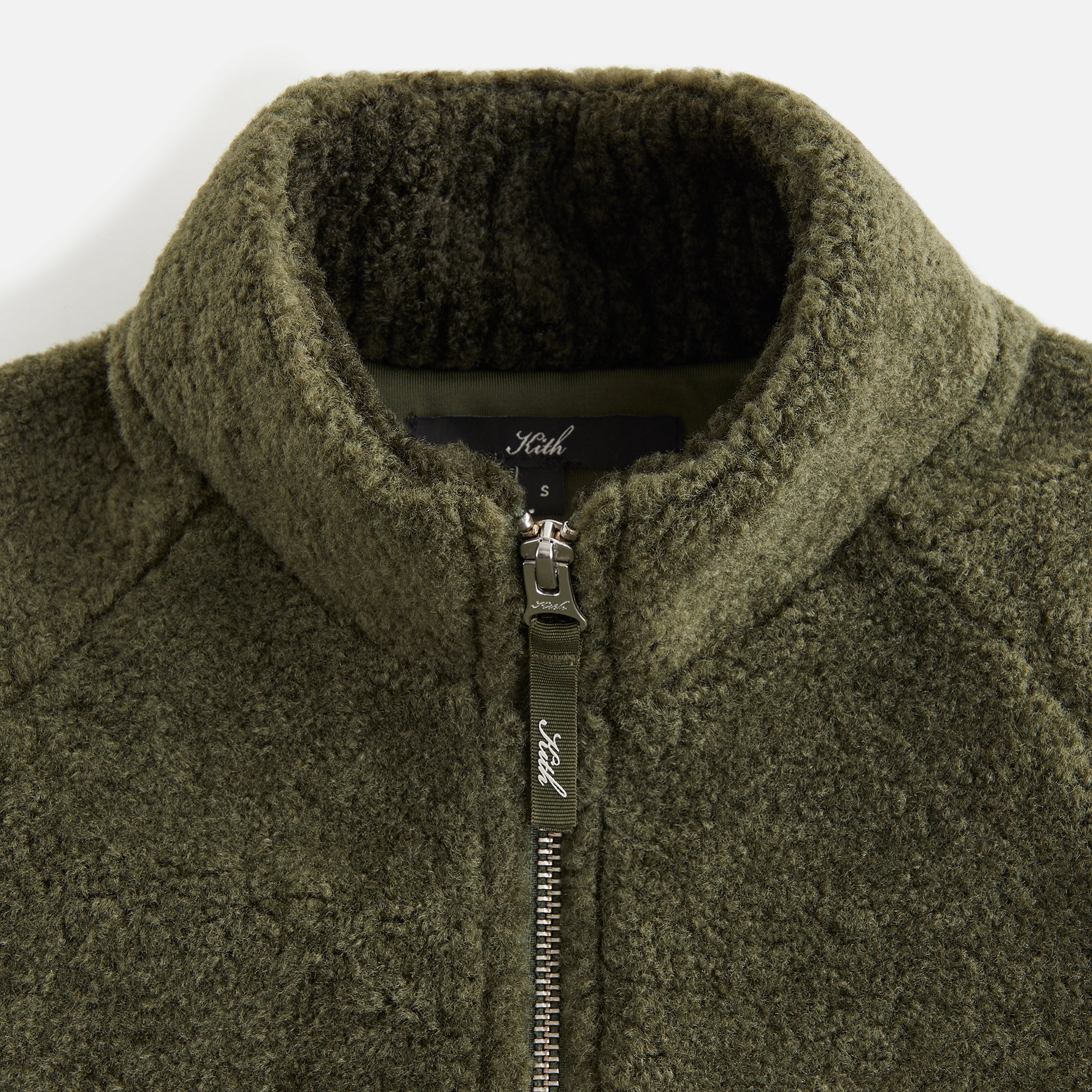 Kith Women Daelyn Sherpa Track Zip - Cypress - view 4