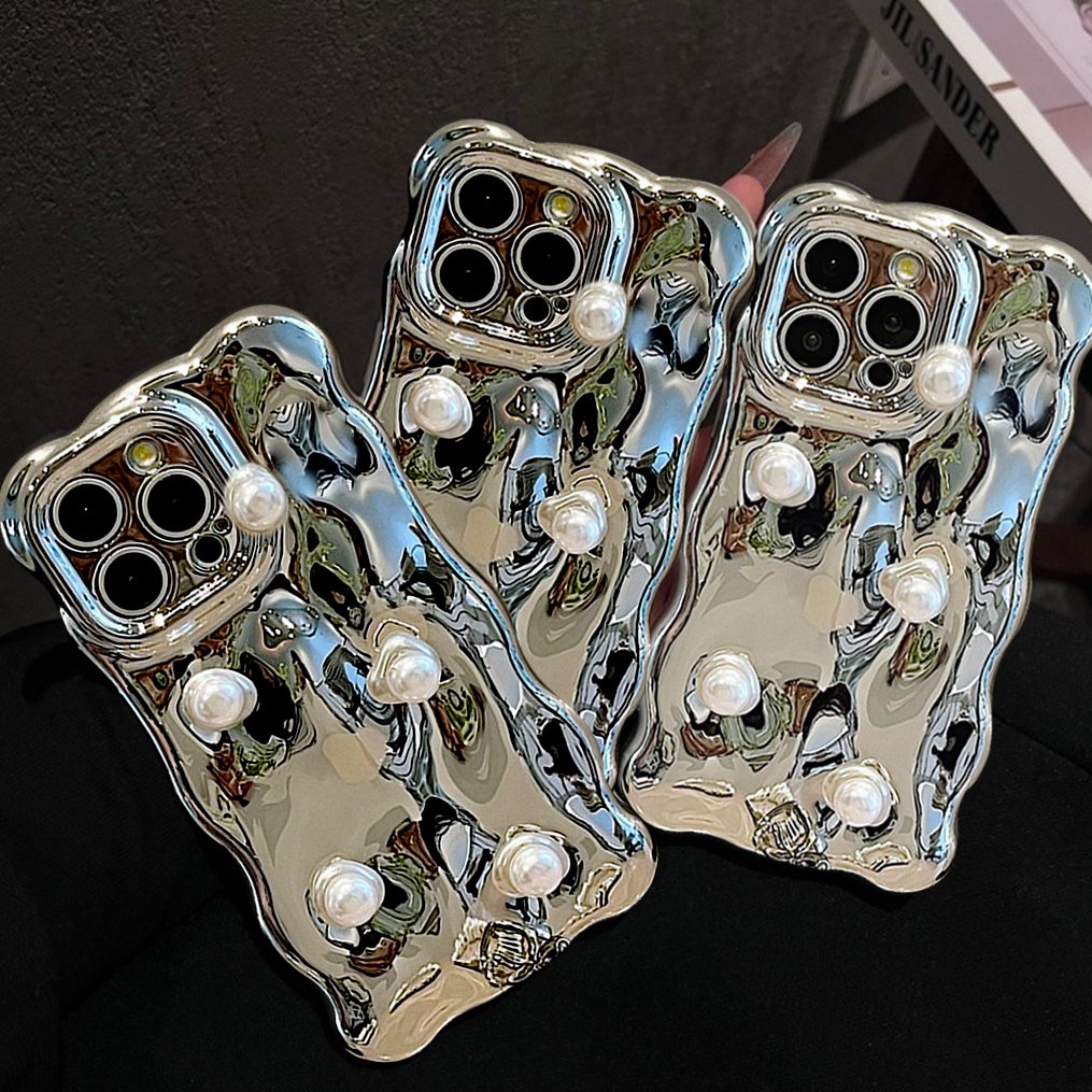 Peeperly Reflective Pearl Delight Case with Charm