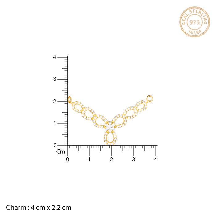 GIVA Jewellery Golden Trifecta Love Mangalsutra Set - view 6