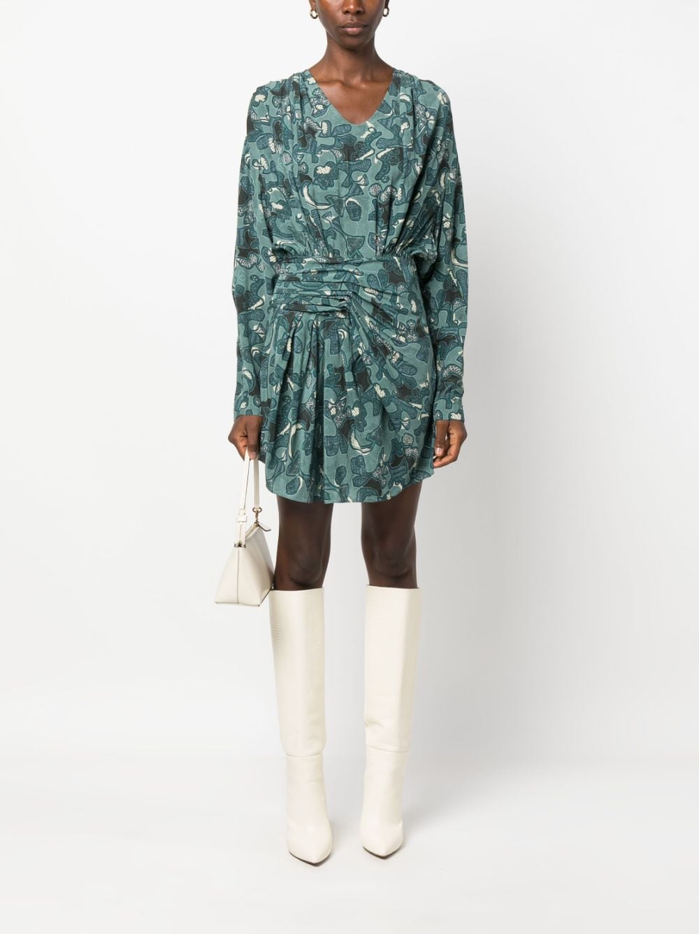 Iro Fontana printed short dress – Viscose 100% - view 4