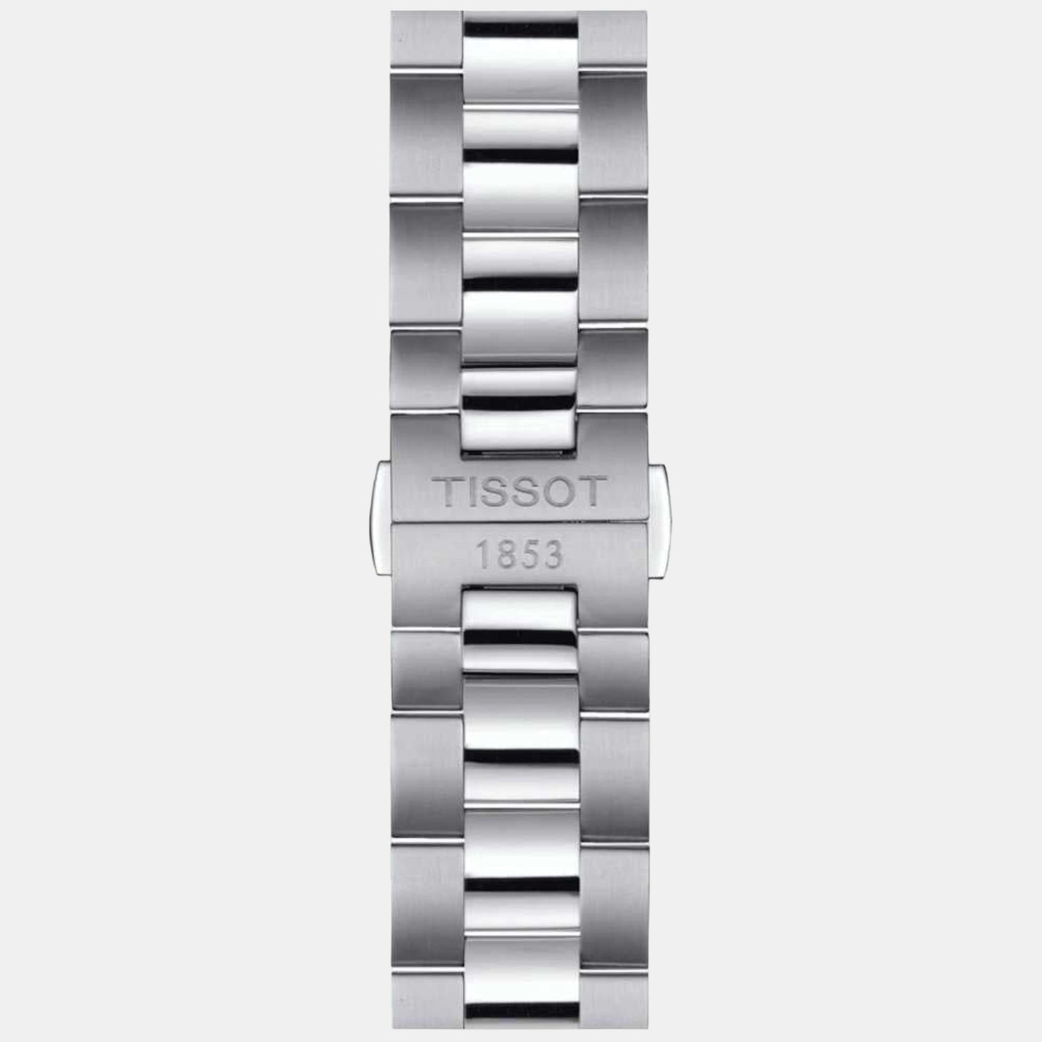 Tissot Gentleman Open Heart Men Automatic Blue Dial Analog Stainless Steel Watch T1274071104101 - view 4