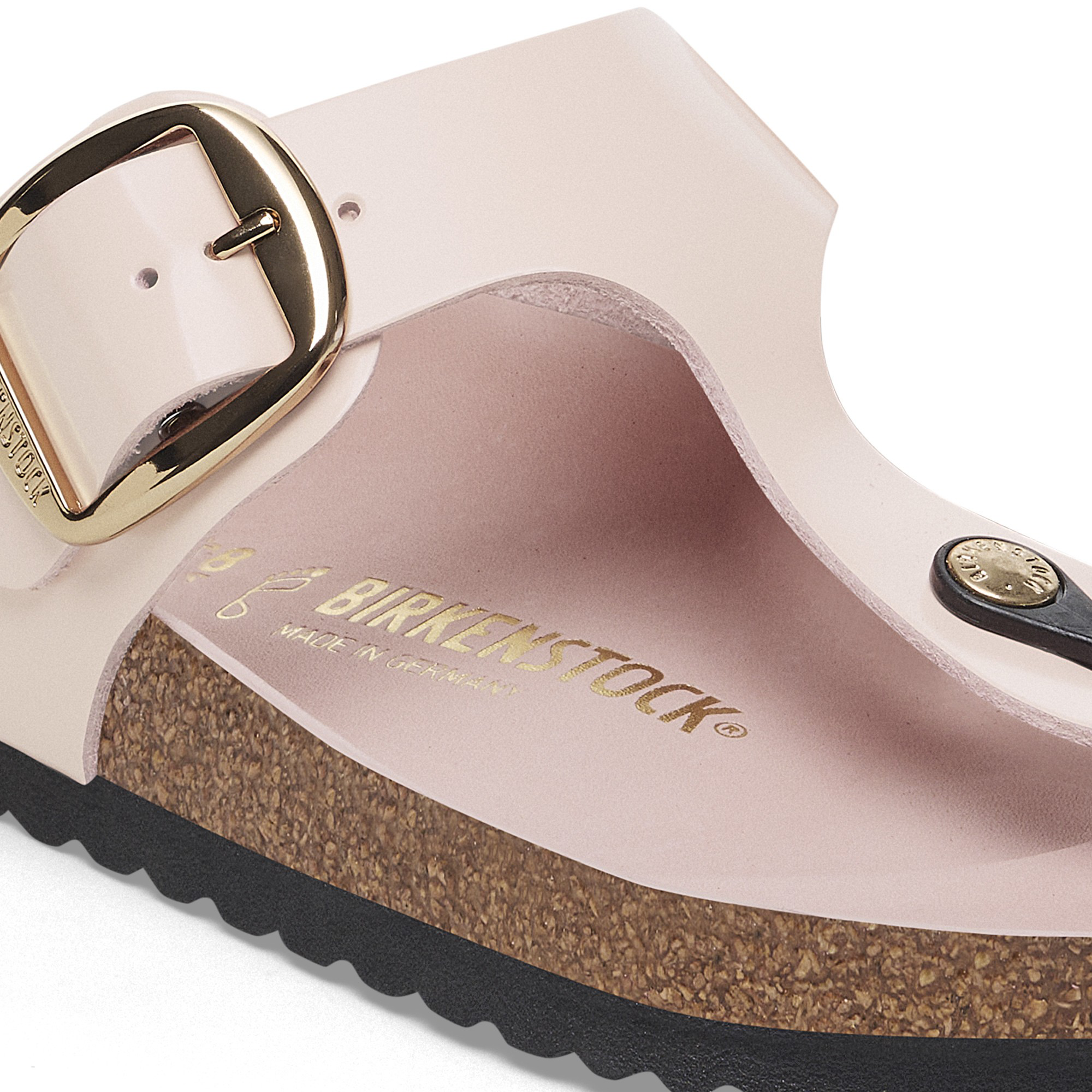 Birkenstock Gizeh Big Buckle Natural Leather Patent - view 5