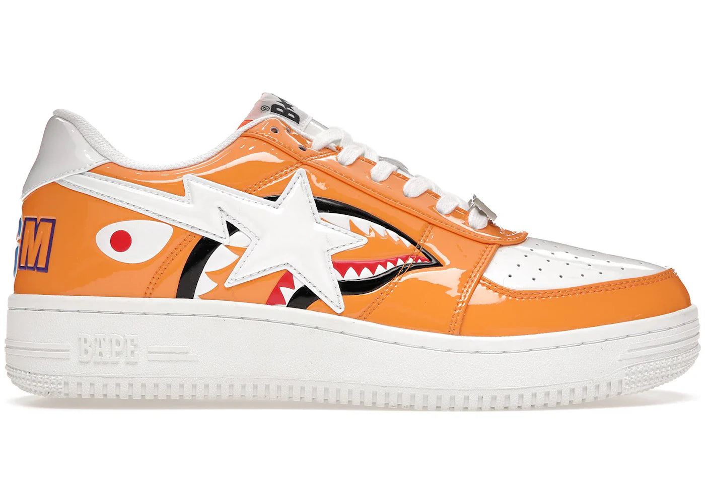 A Bathing Ape Bape Sta Low Color Block Shark Orange - view 2