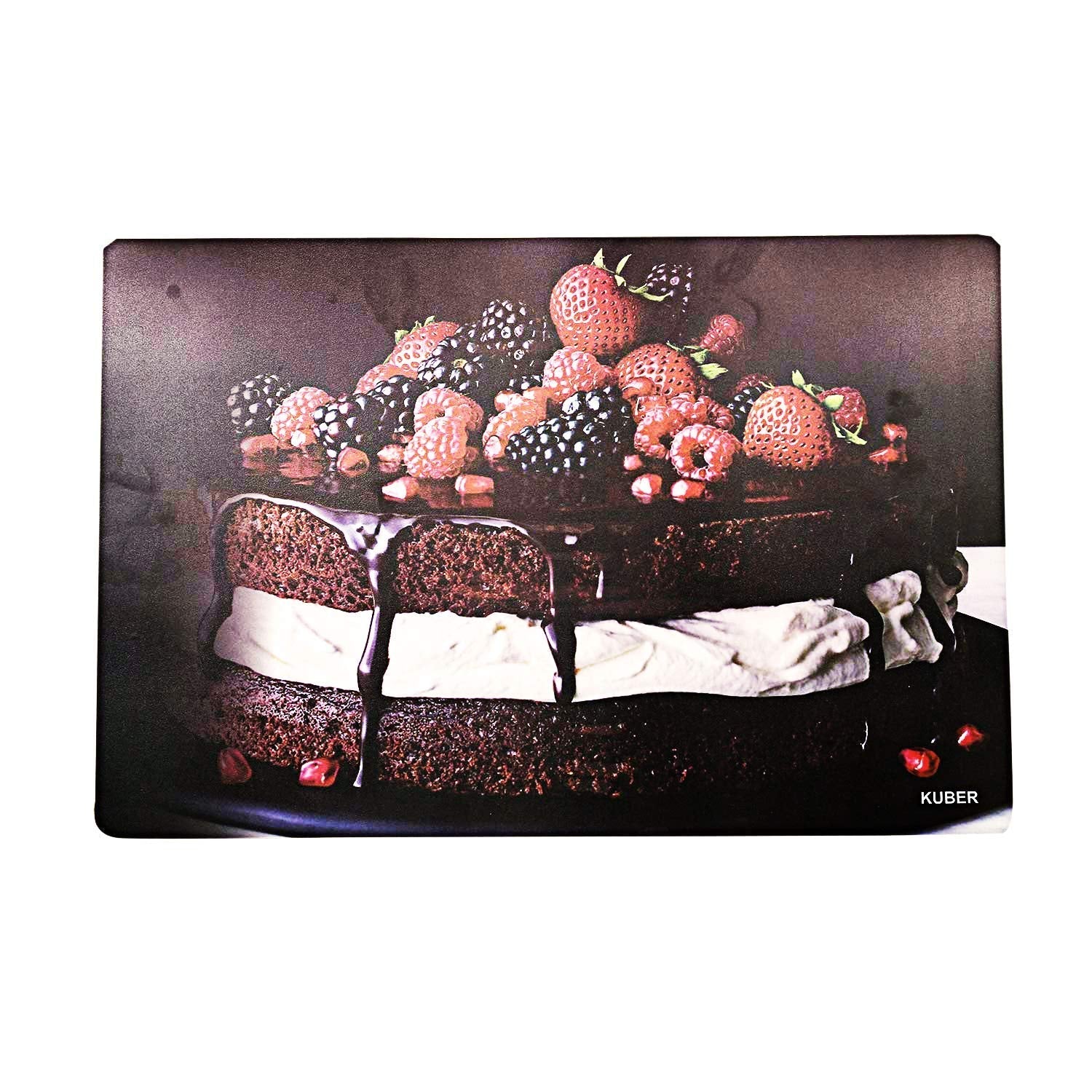 Kuber Industries PVC 3 Pieces Fridge Mats, 1 Piece Handle Cover and 1 Piece Fridge Top Cover (Maroon)-CTKTC14549, Standard - view 6