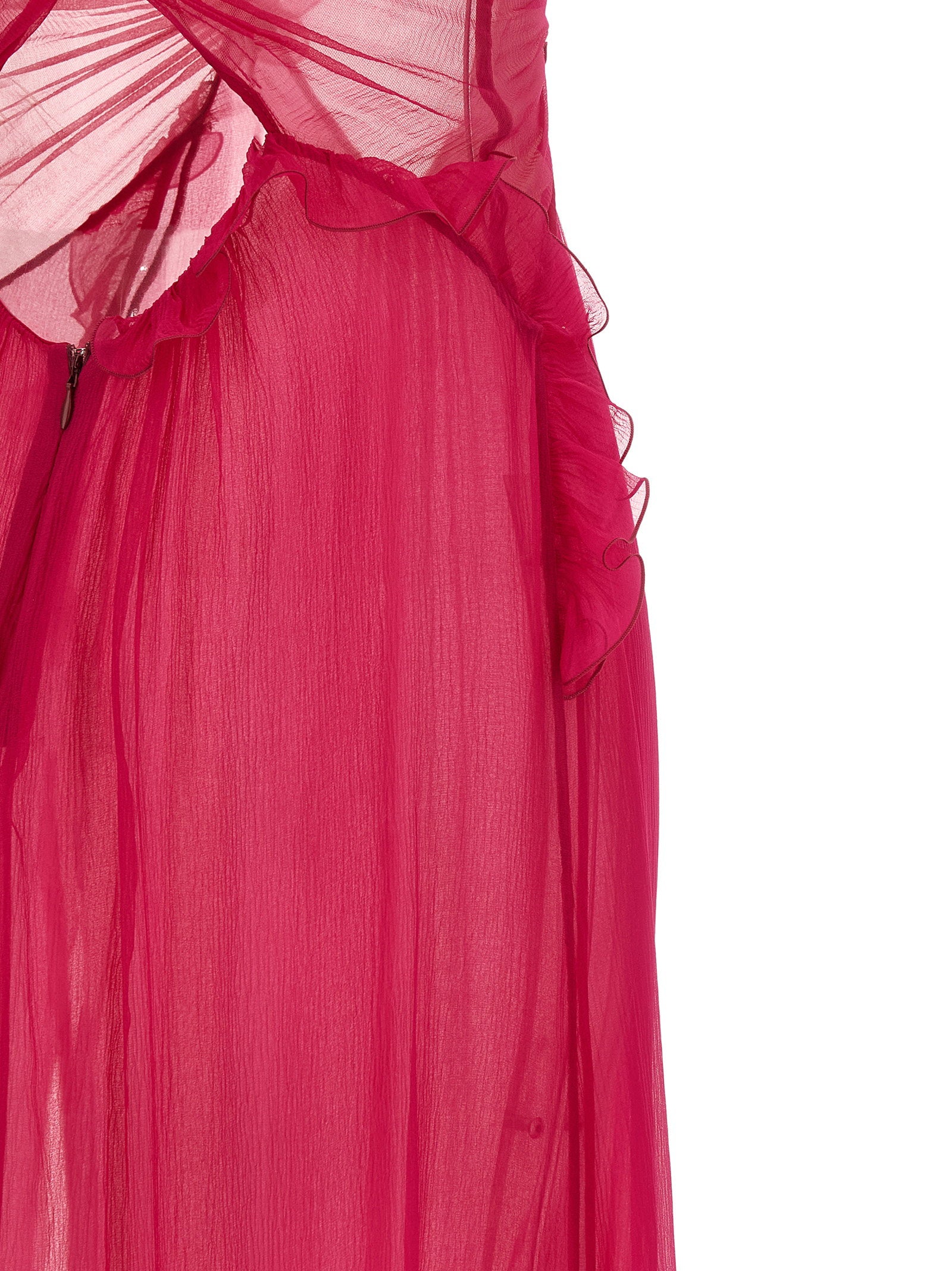 Nensi Dojaka Frilled Gown With Cutouts Dress – 100% silk - view 4