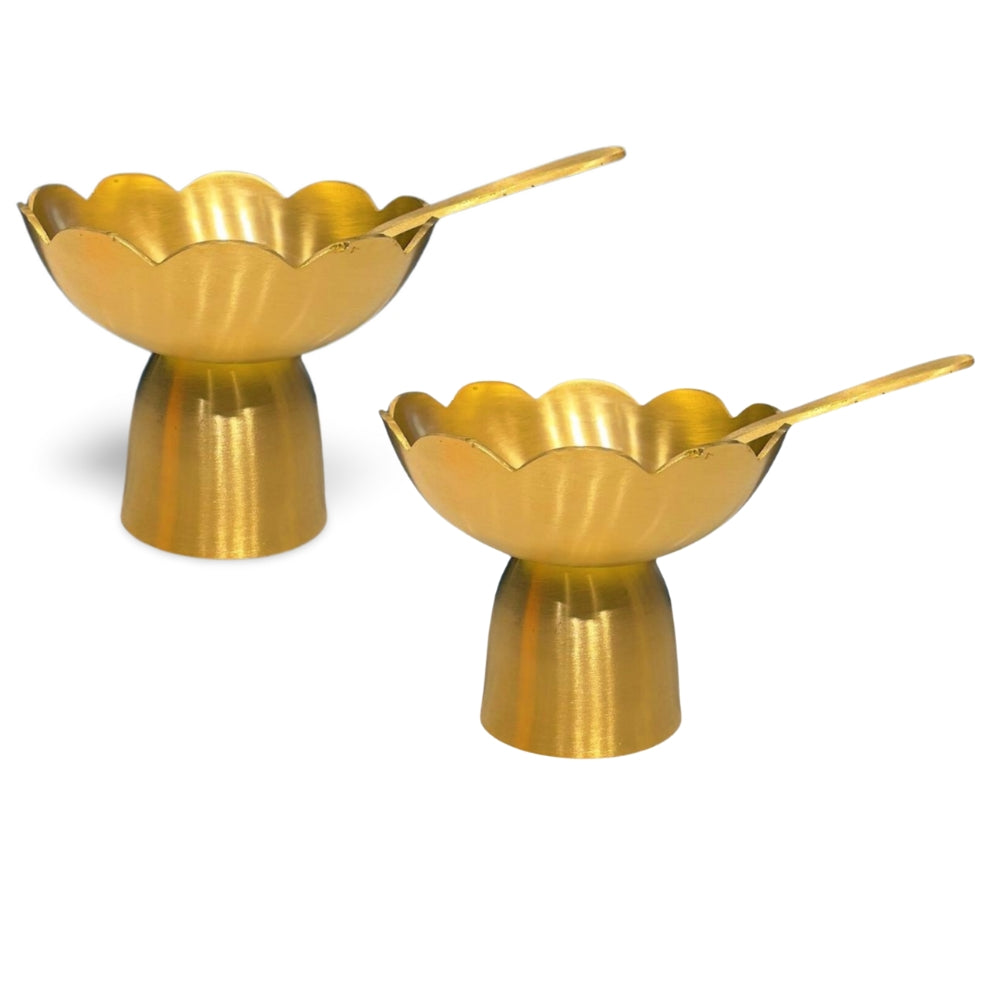 LaCoppera Bronze Flower Bowal Set | Set of 4 Pcs - view 3