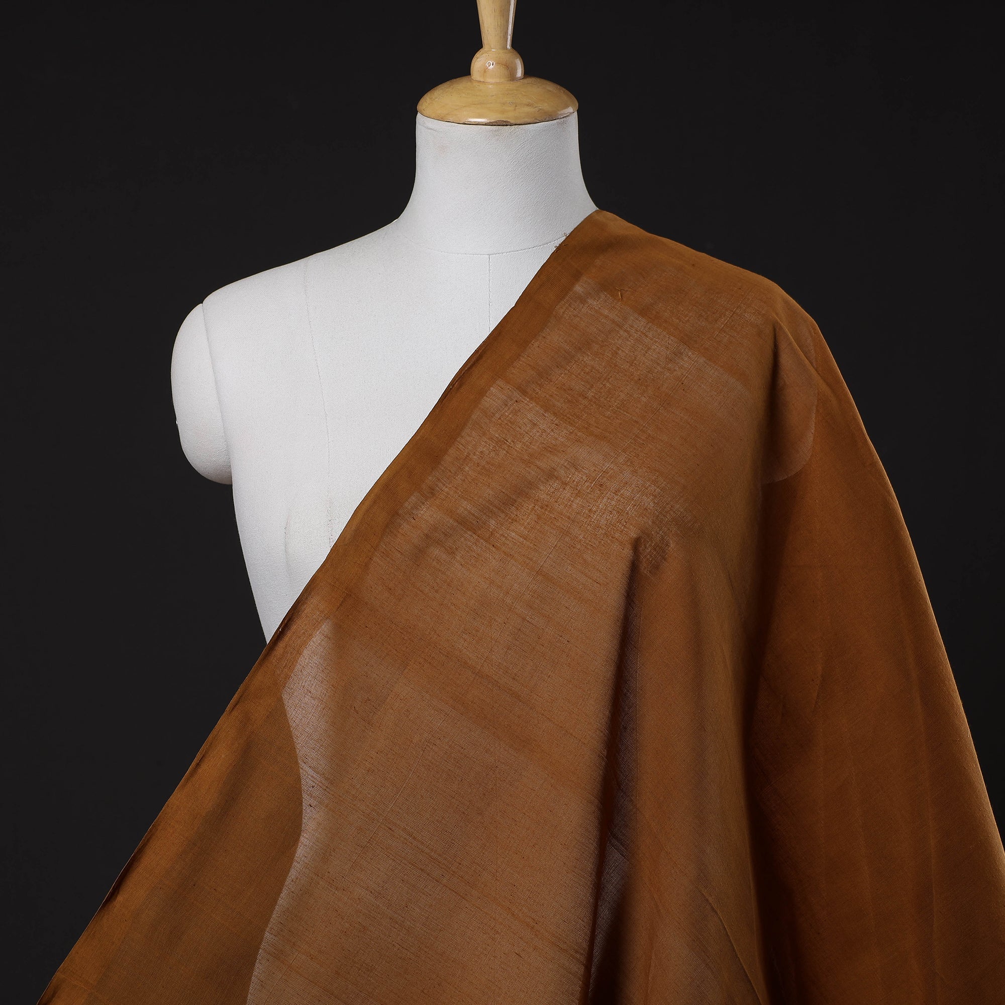 SOUTH KARGHA Brown - Original Mangalagiri Handloom Cotton Fabric