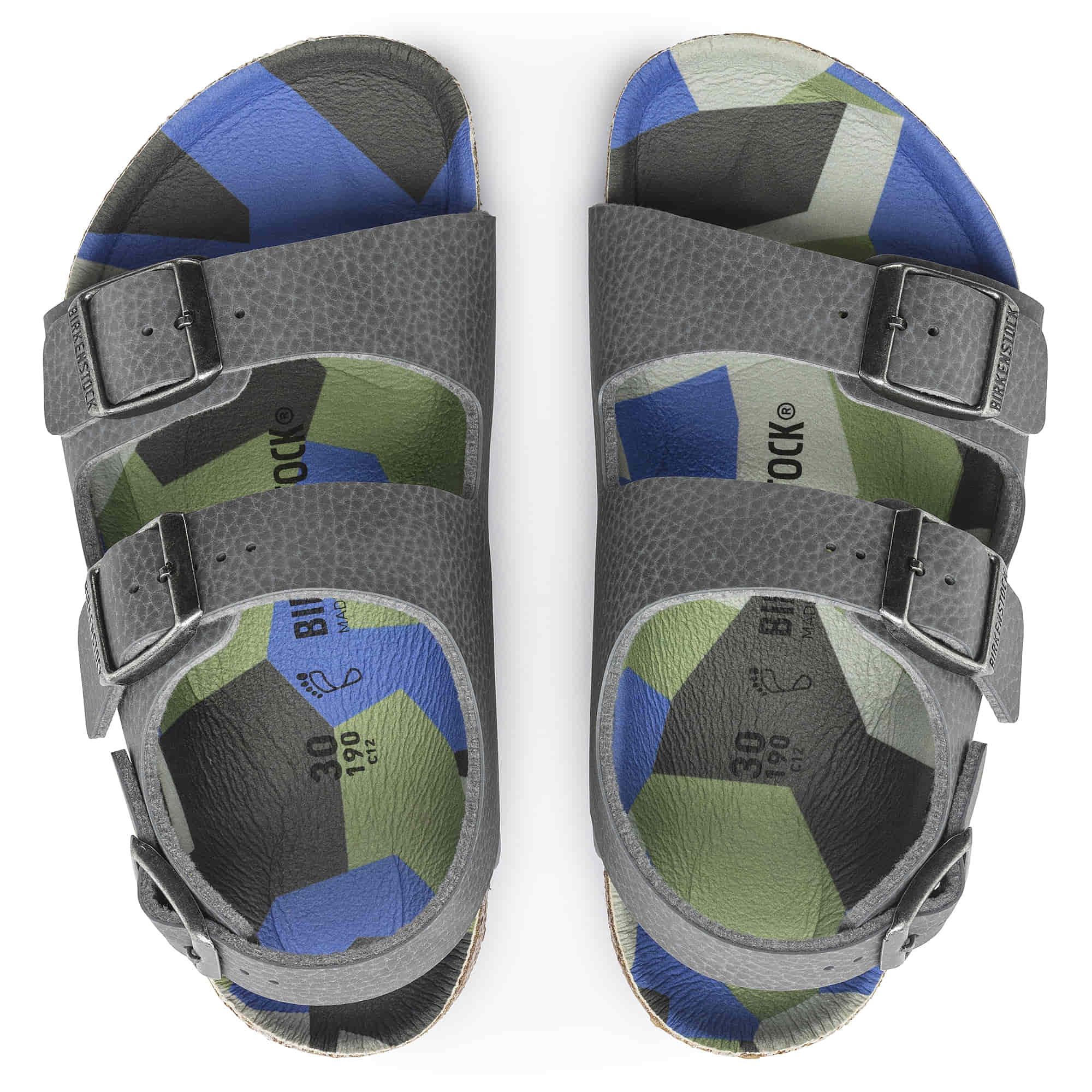 Birkenstock Milano Kids Birko-Flor – Gray Gray/Desert Soil Camo Gray - view 2