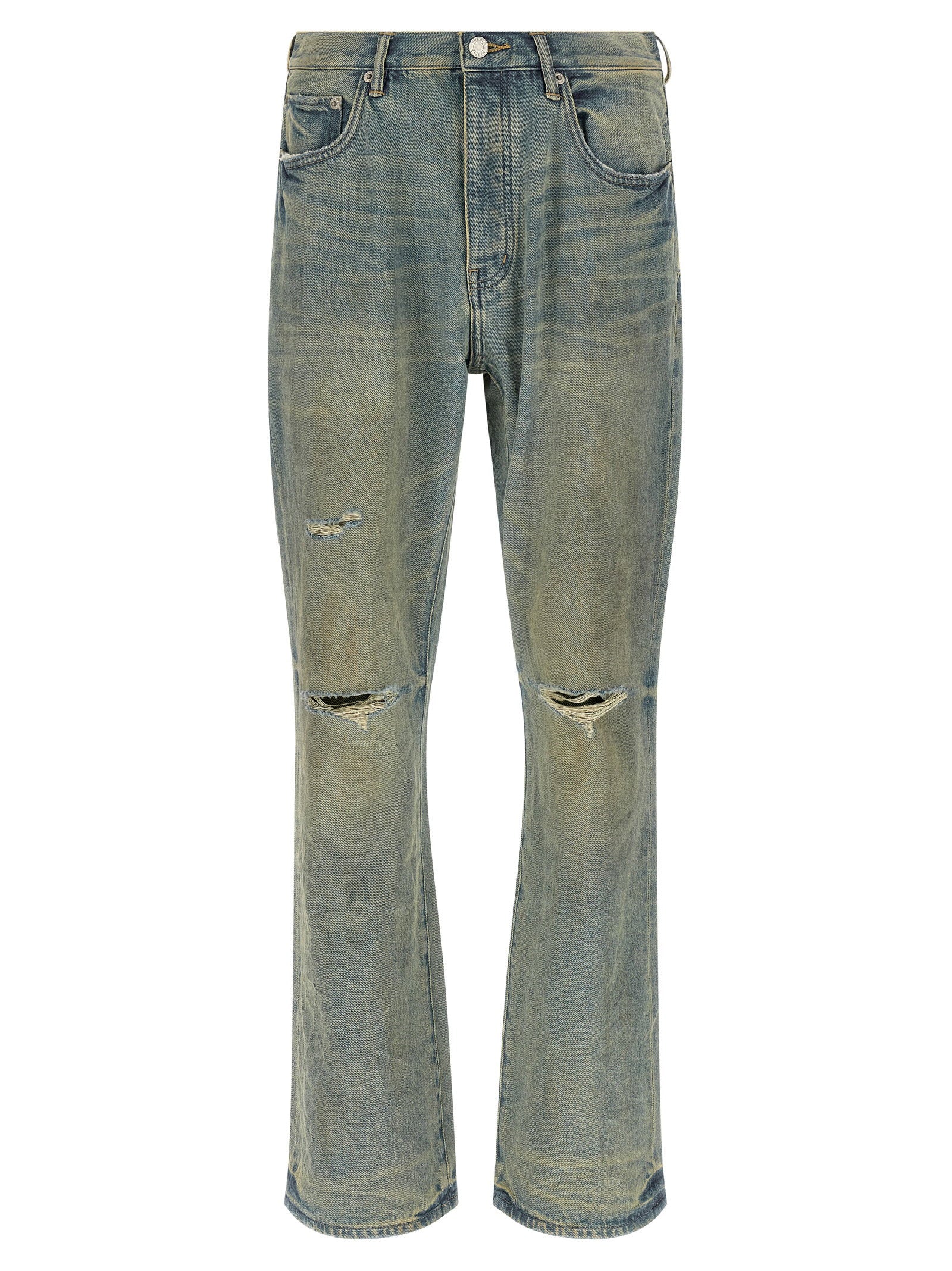 Purple P026 Dirty Fade Rip Boot Jeans – 100% cotton