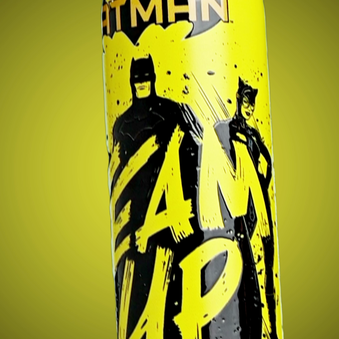 Batman 3D Yellow Design Handy Stainless Steel Bottle (Milton) - view 2