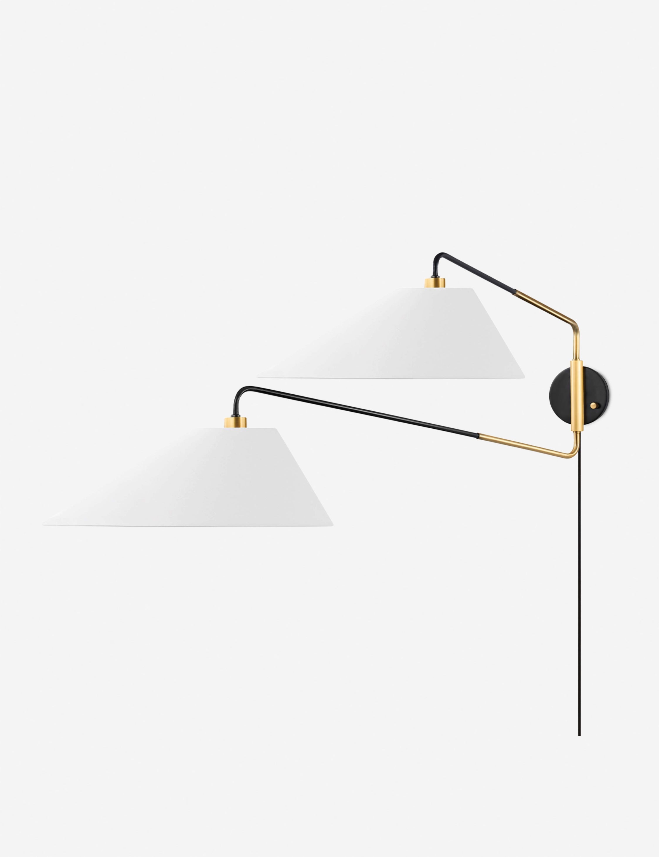 Lulu and Georgia Tuen Plug-In Sconce – Brass and Bronze - view 2
