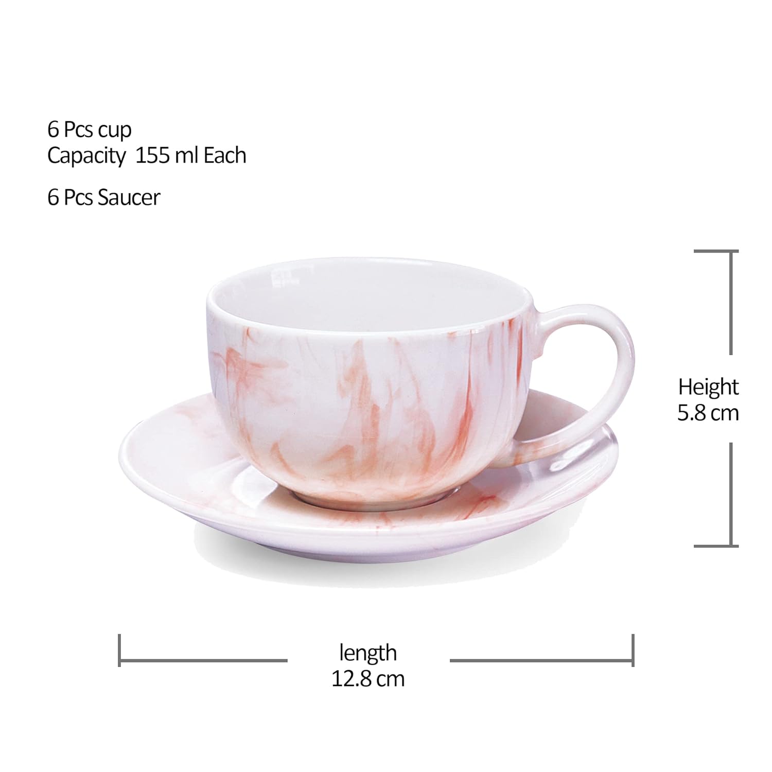 Marble Cup And Saucer (Treo by Milton) - view 5