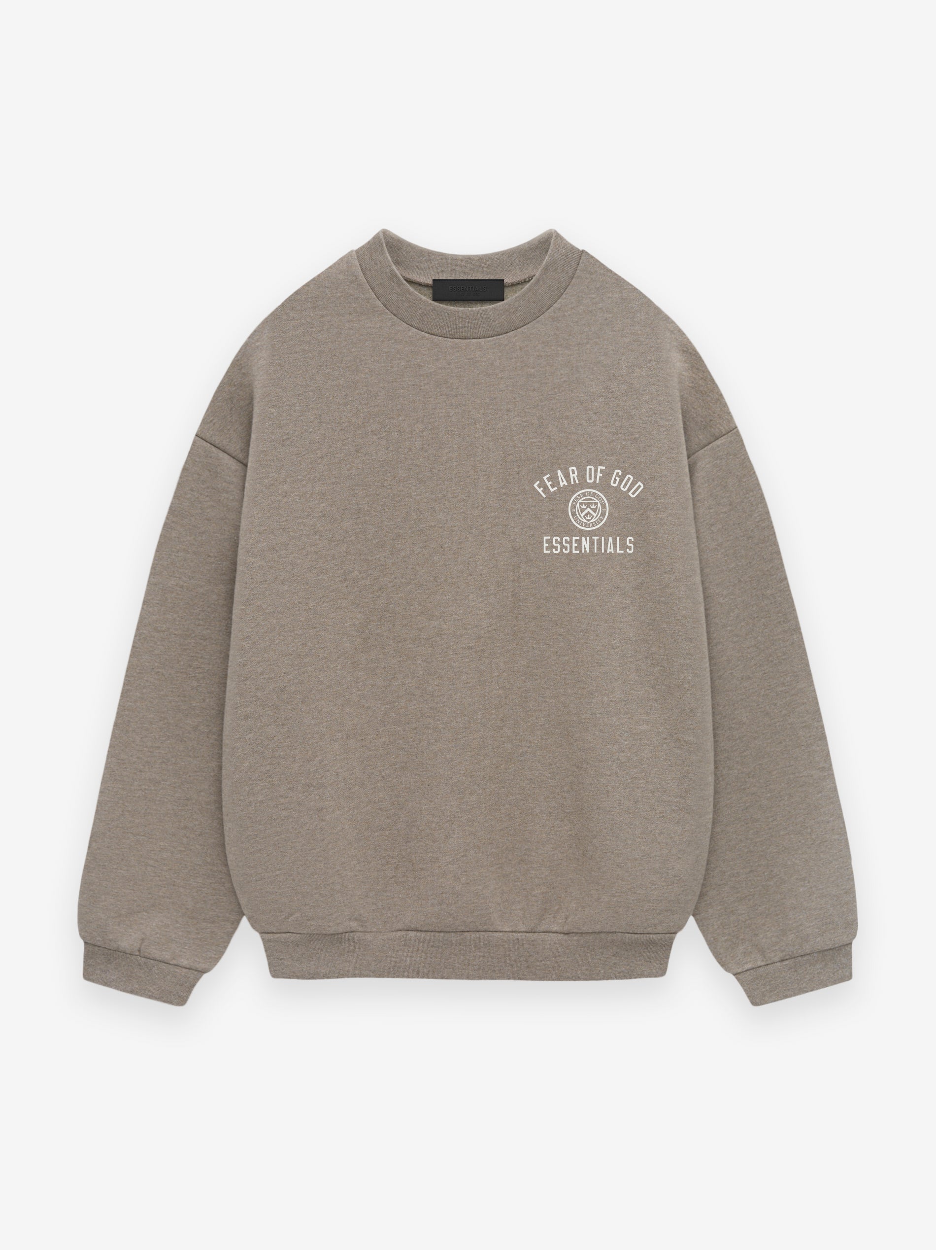 ESSENTIALS Fleece Crewneck – Heather Gray