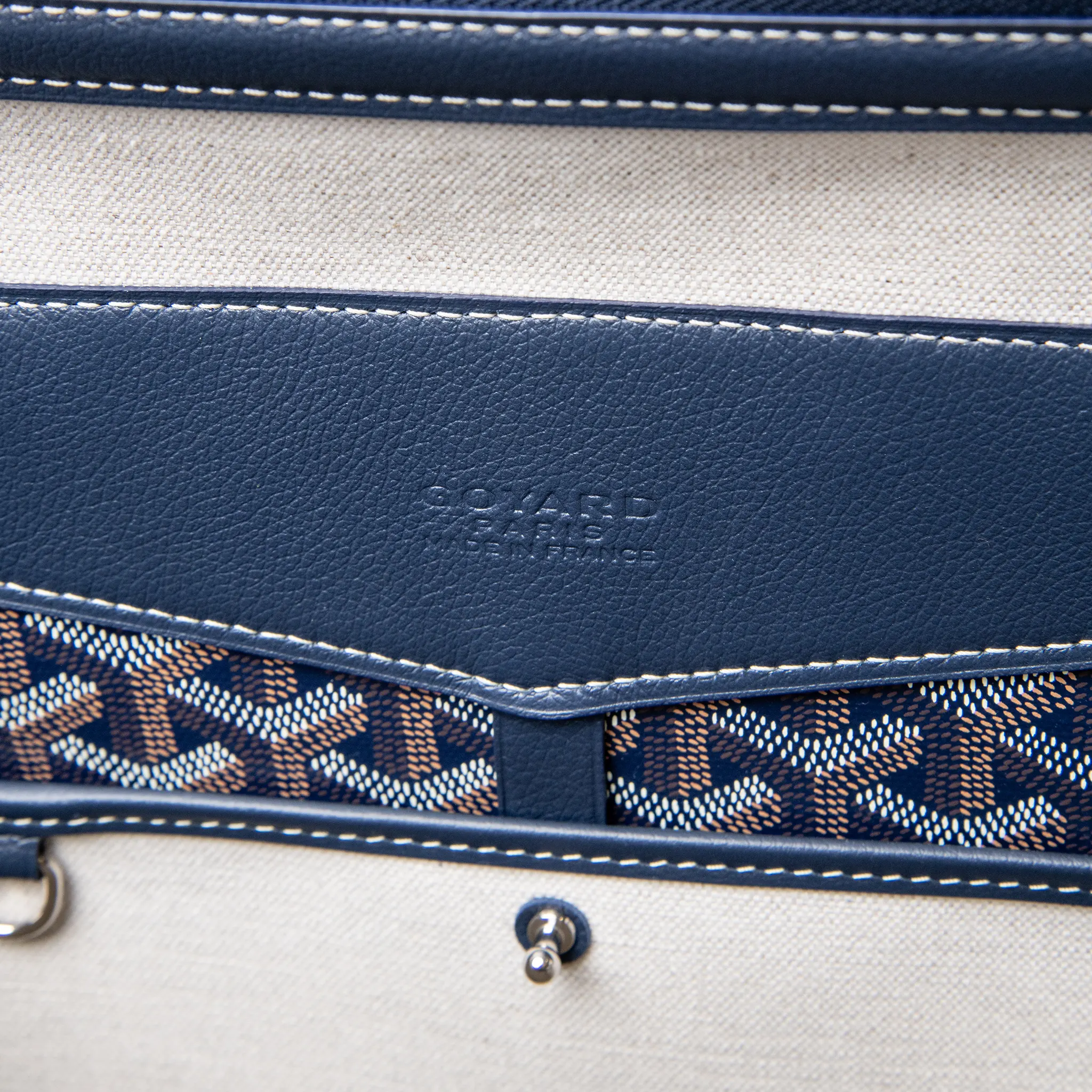 Goyard Navy Blue Cisalpin Backpack - view 7