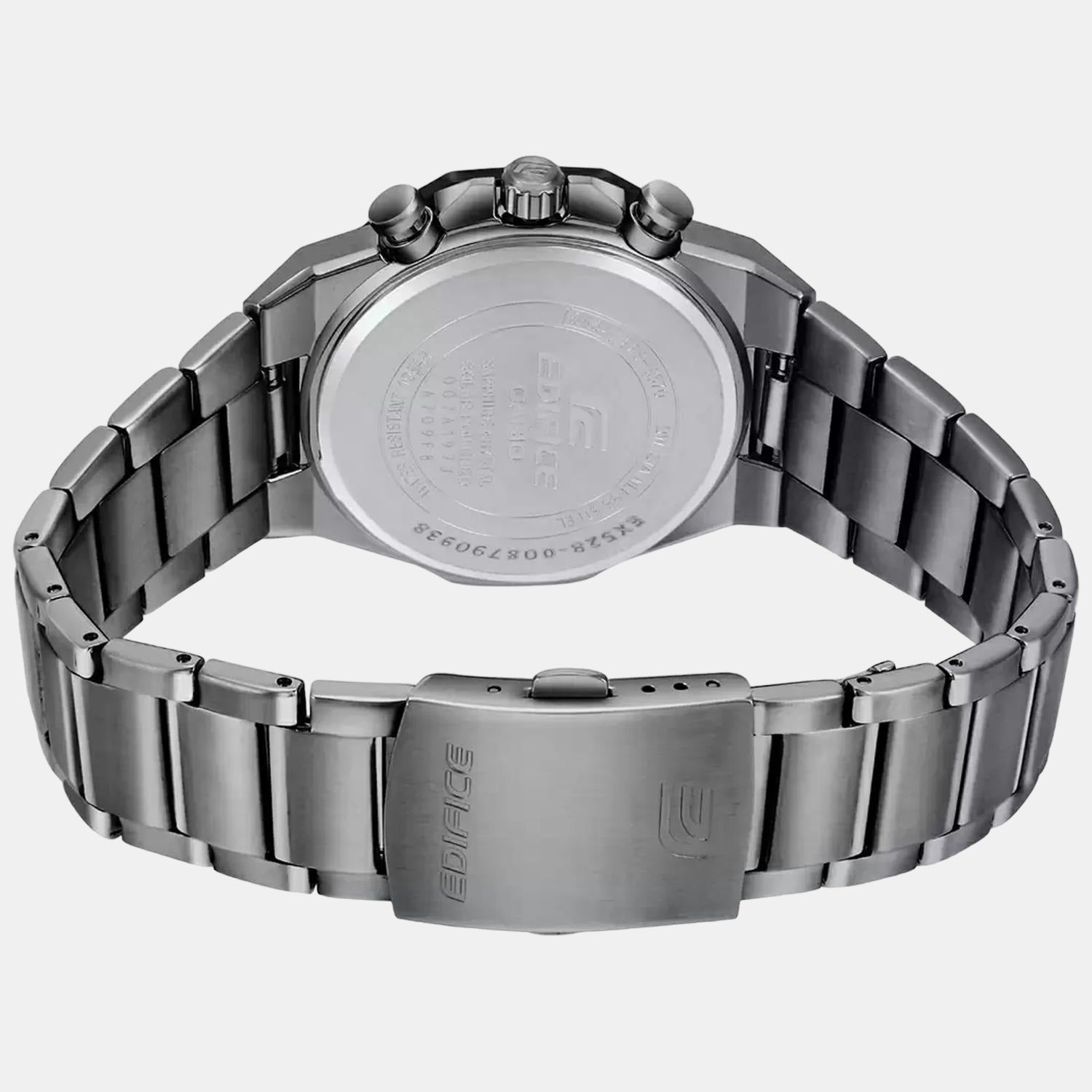 Casio Edifice Men Quartz Black Dial Chronograph Stainless Steel Watch EX529 - view 5