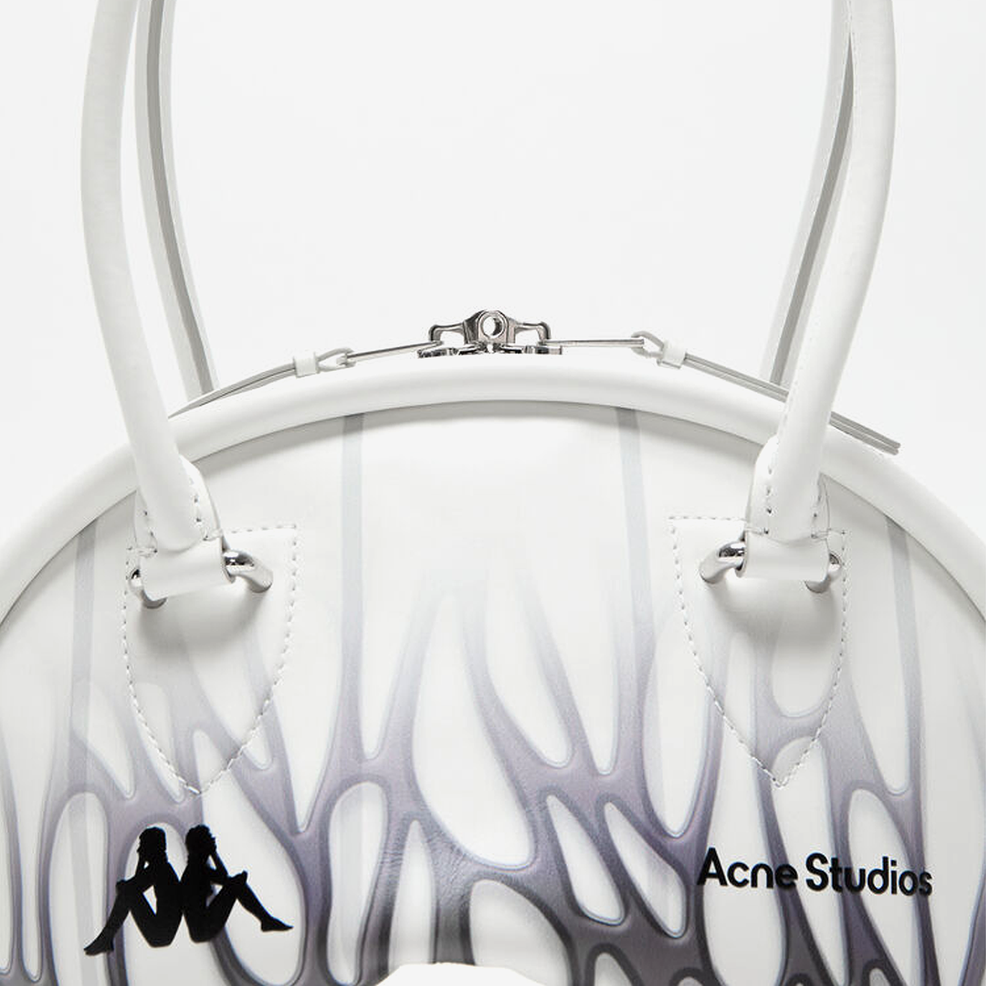 Acne Studios X Kappa Bowlina Mini Shoulder Bag White - view 2