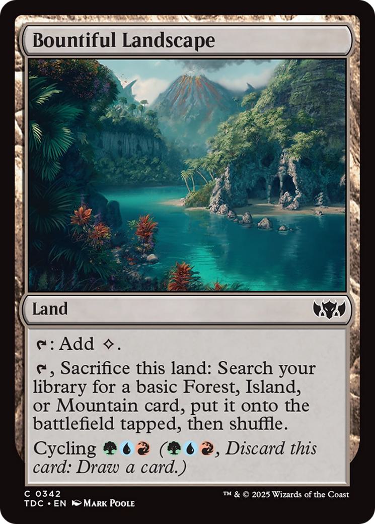 Bountiful landscape 342 – Magic Bountiful Landscape [342] [Tarkir: Dragonstorm: Commander] [Non-Foil]