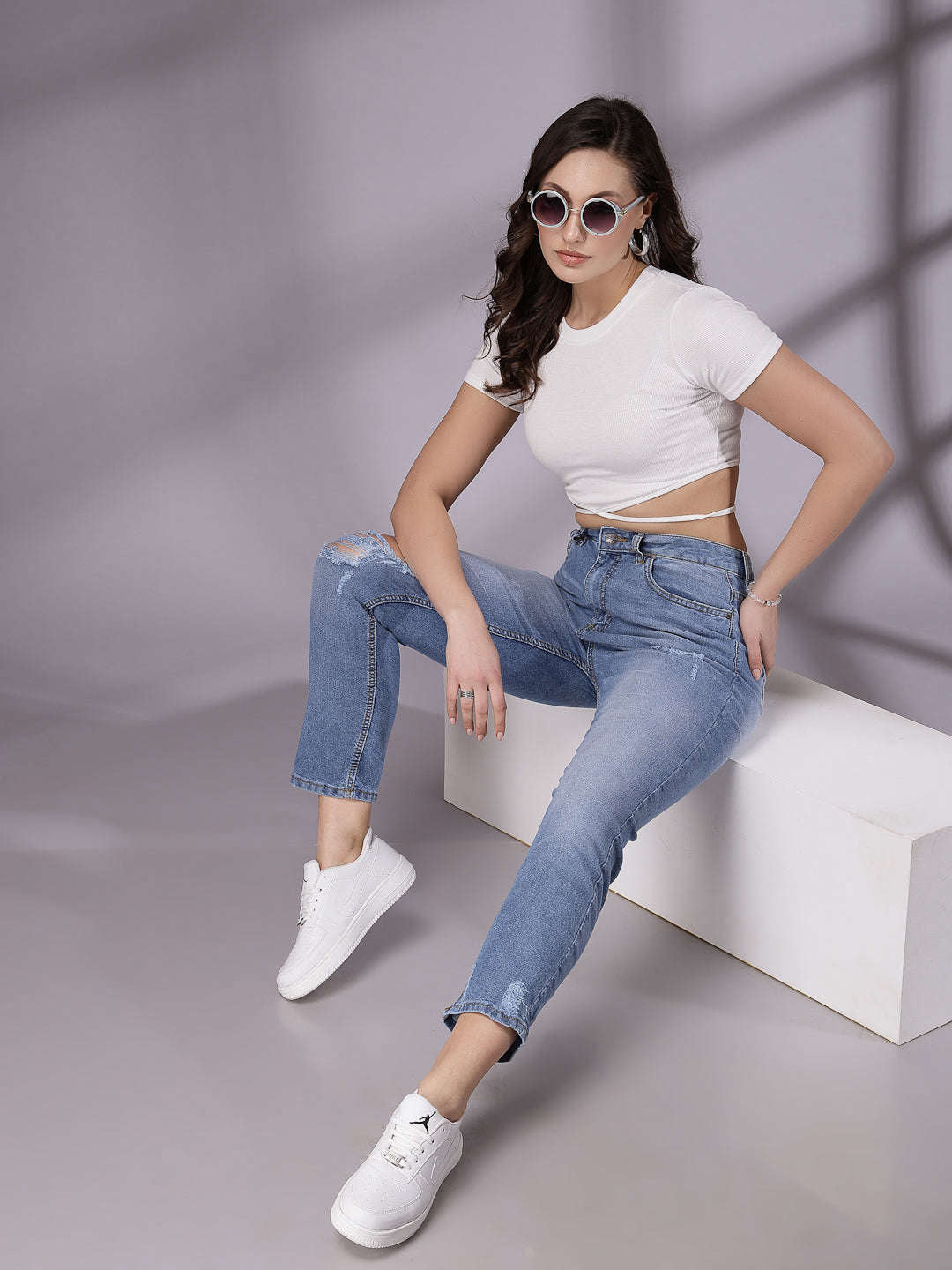 Freehand By The Indian Garage Co Women Straight Fit Jeans
