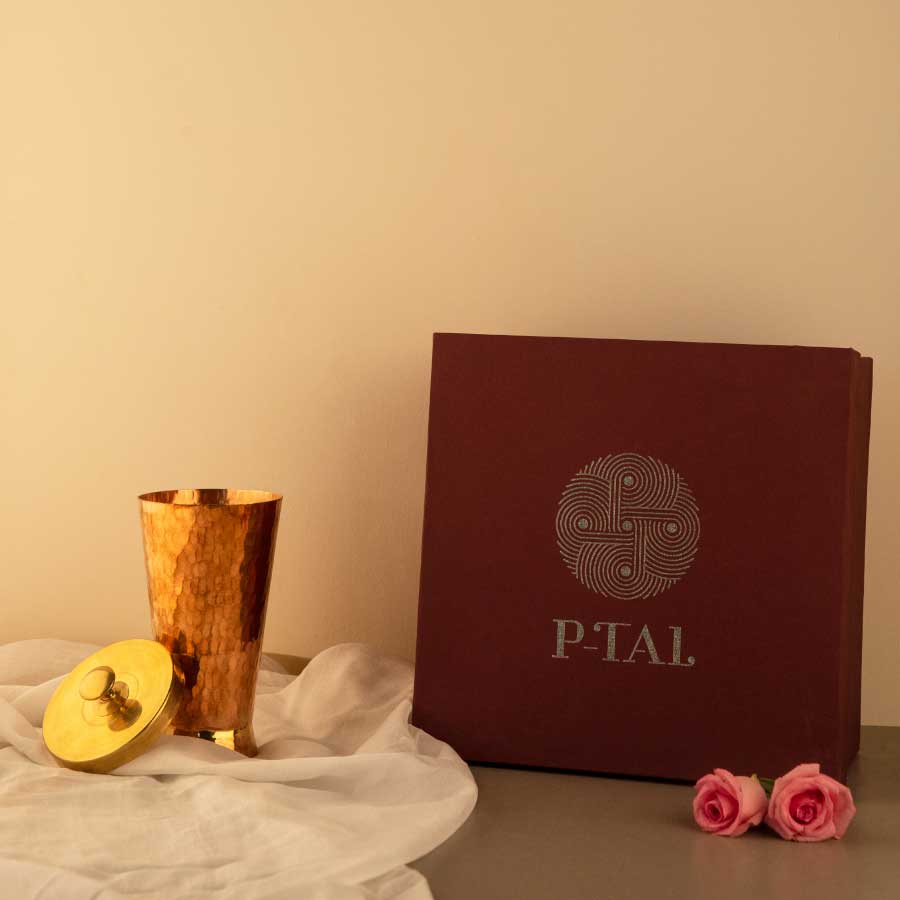 P-TAL Copper Tumbler in Gift box - view 2
