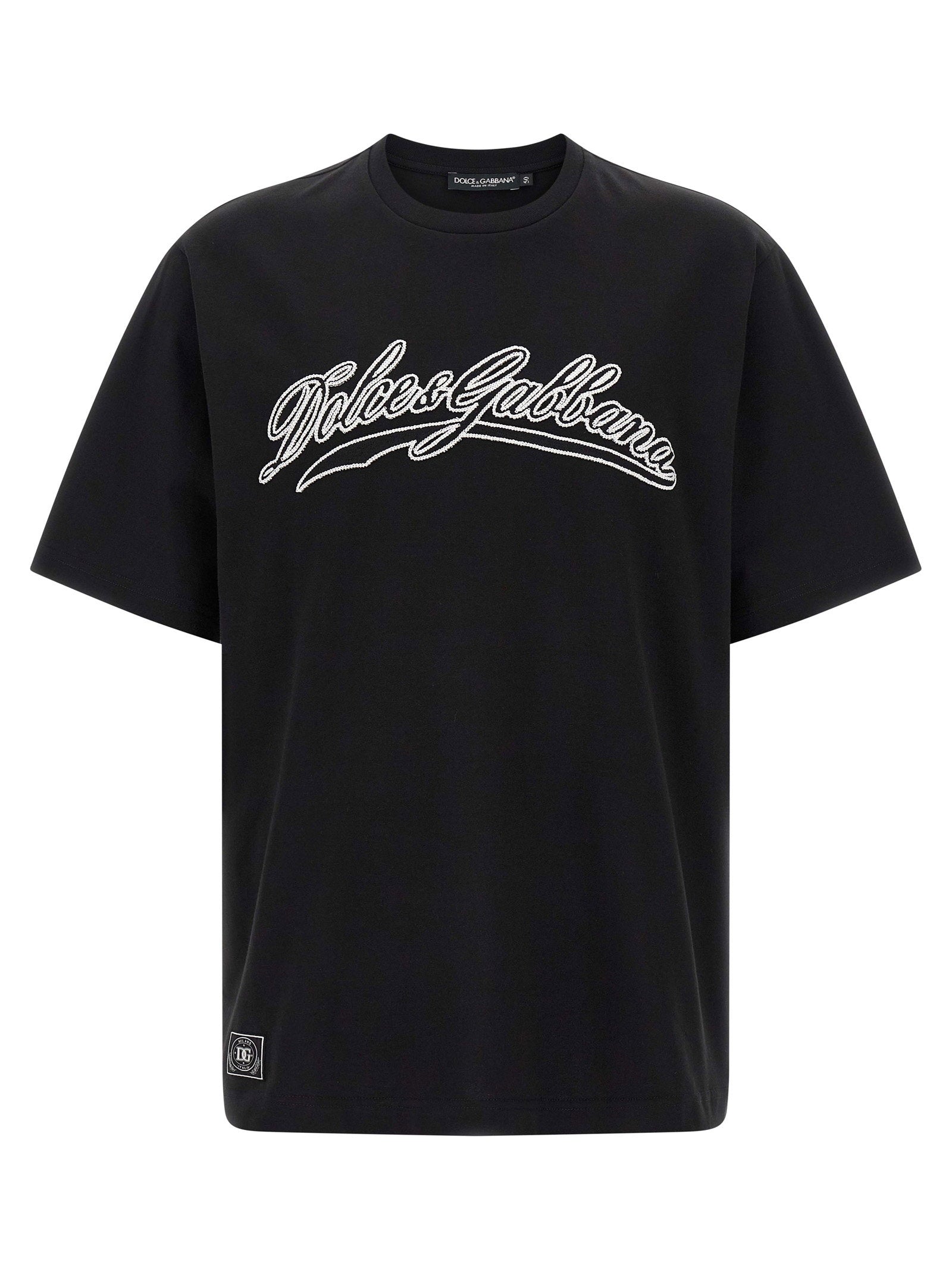 Dolce & Gabbana Logo Embroidery T-shirt – 100% cotton
