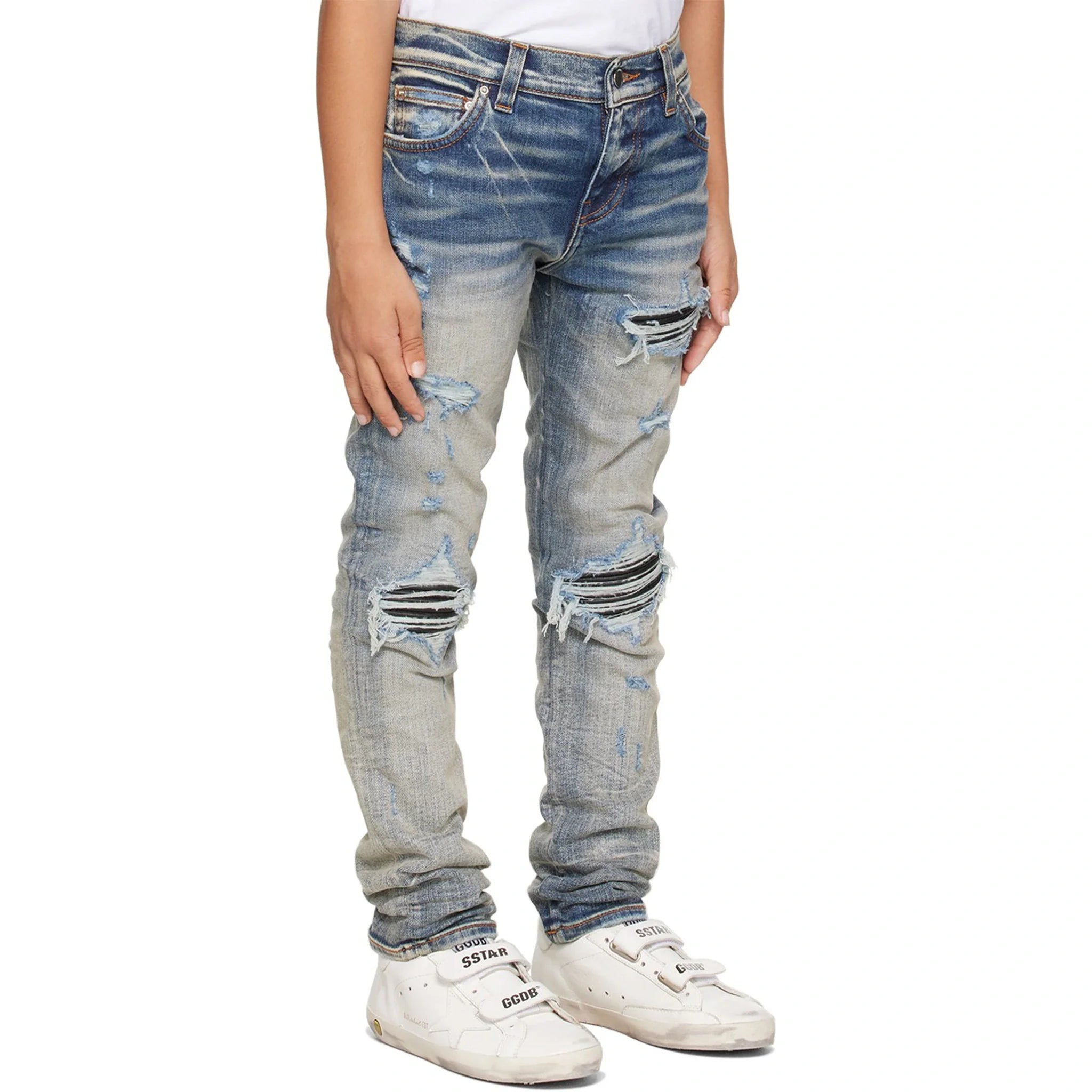 Amiri Kids MX1 Clay Indigo Jeans - view 2