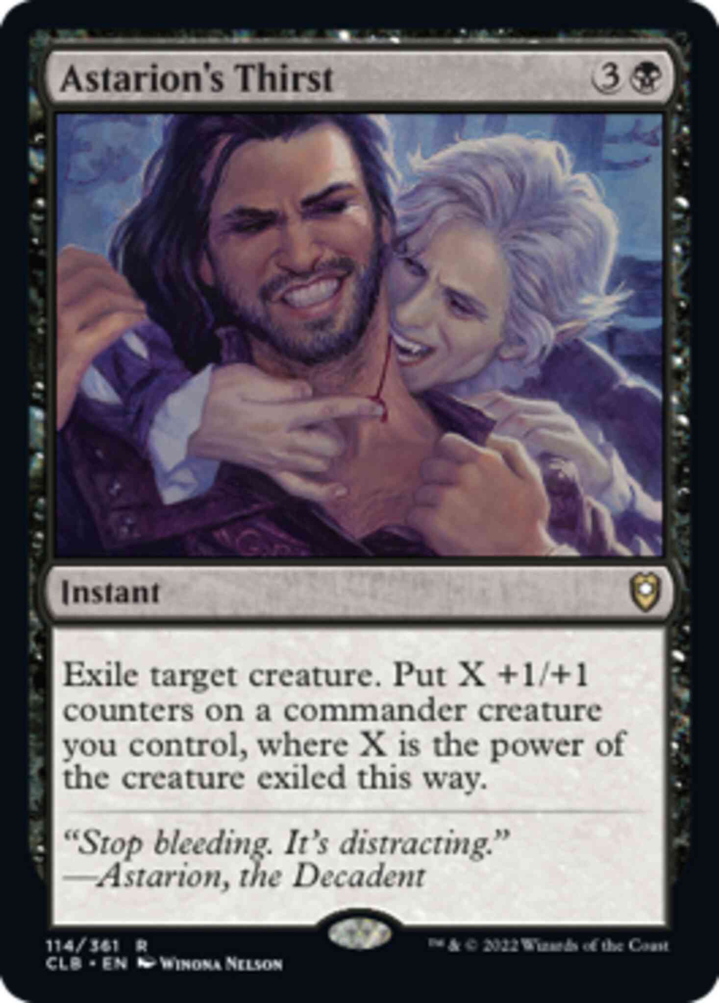 Thirst 114 commander – Magic Astarion's Thirst [114] [Commander Legends: Battle for Baldur's Gate] [Non-Foil]
