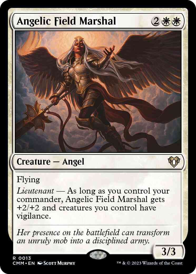 Magic Angelic Field Marshal [13] [Commander Masters] [Non-Foil]