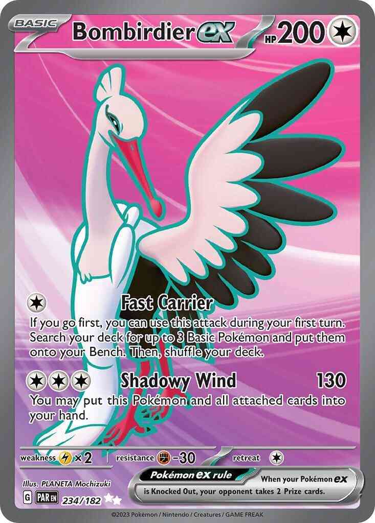 Ultra rare sv04-234 – Pokémon Bombirdier ex - 234/182 - Ultra Rare [sv04-234] [Ultra]