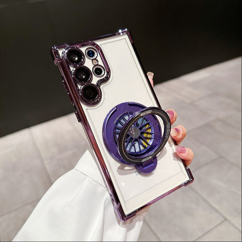 Million Cases Galaxy S25 Series Electroplated Rotating Gyro Magnetic Case - view 3
